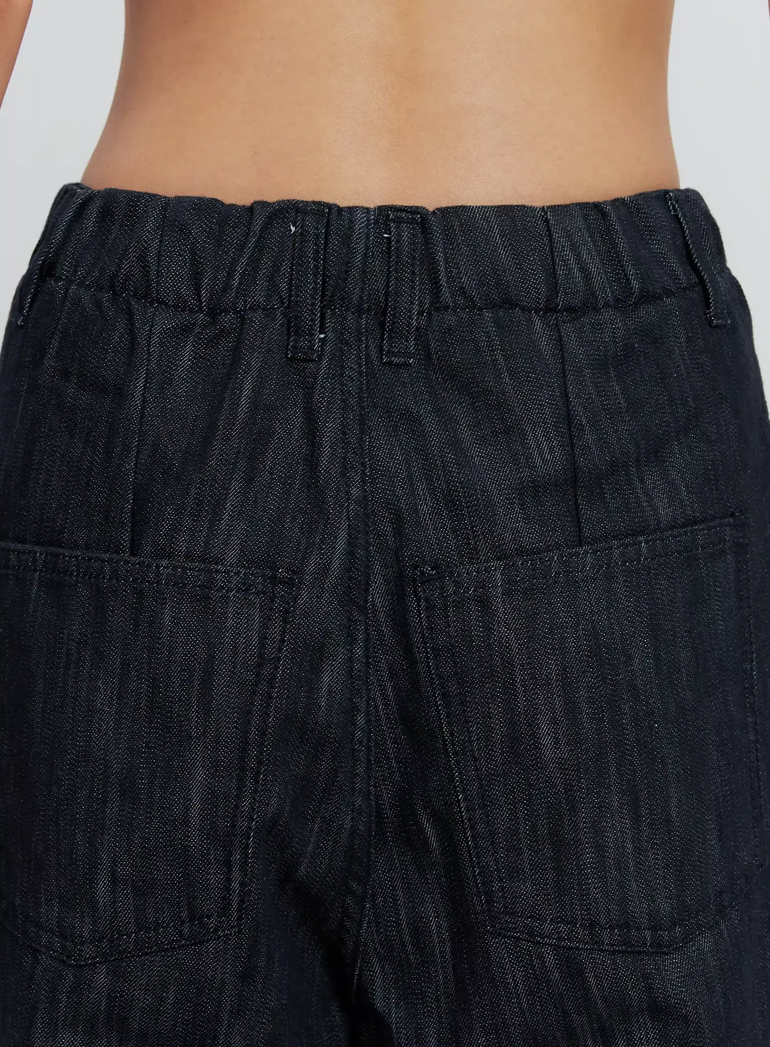 Uven Pintuck Wide-Leg Jeans IS516 - Image 9