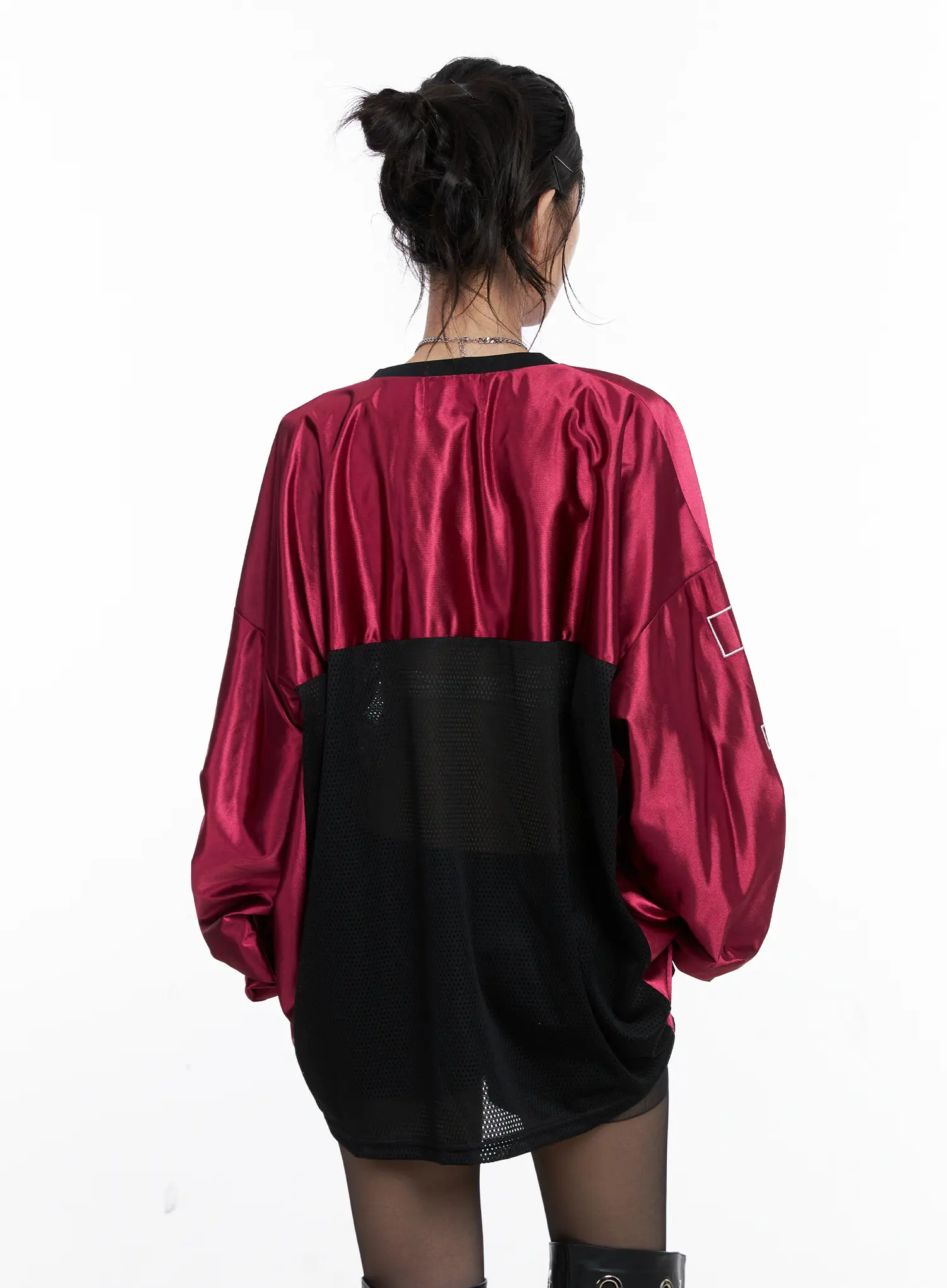 V-Neck Graphic Jersey Top CS512 - Image 8
