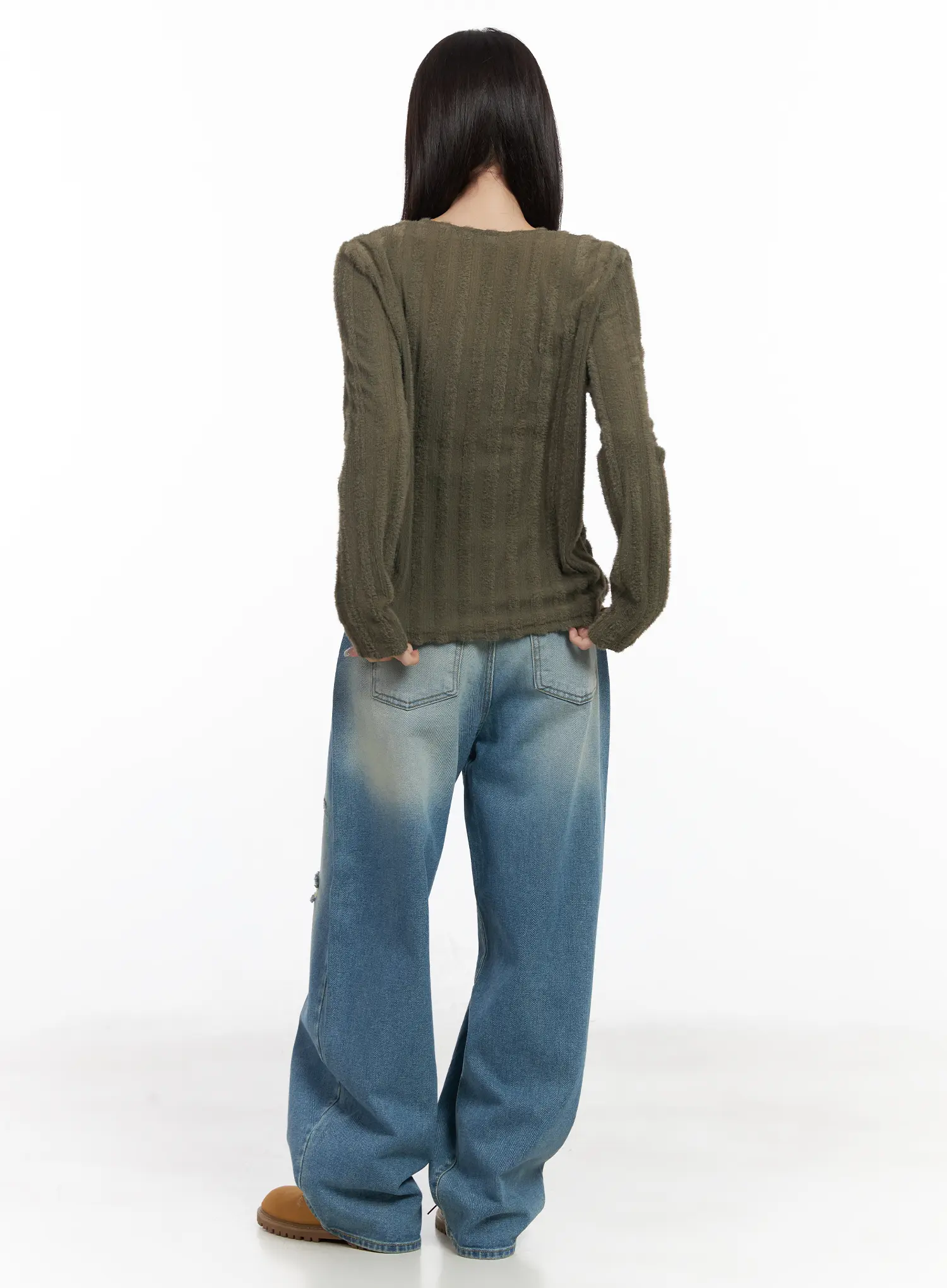 V-Neck Knit Sweater CF523 - Image 5