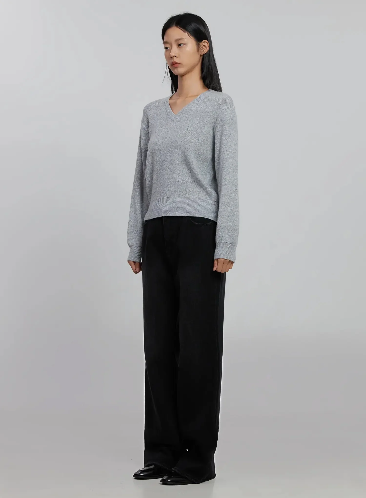 V-Neck Knit Sweater ID516 - Image 8