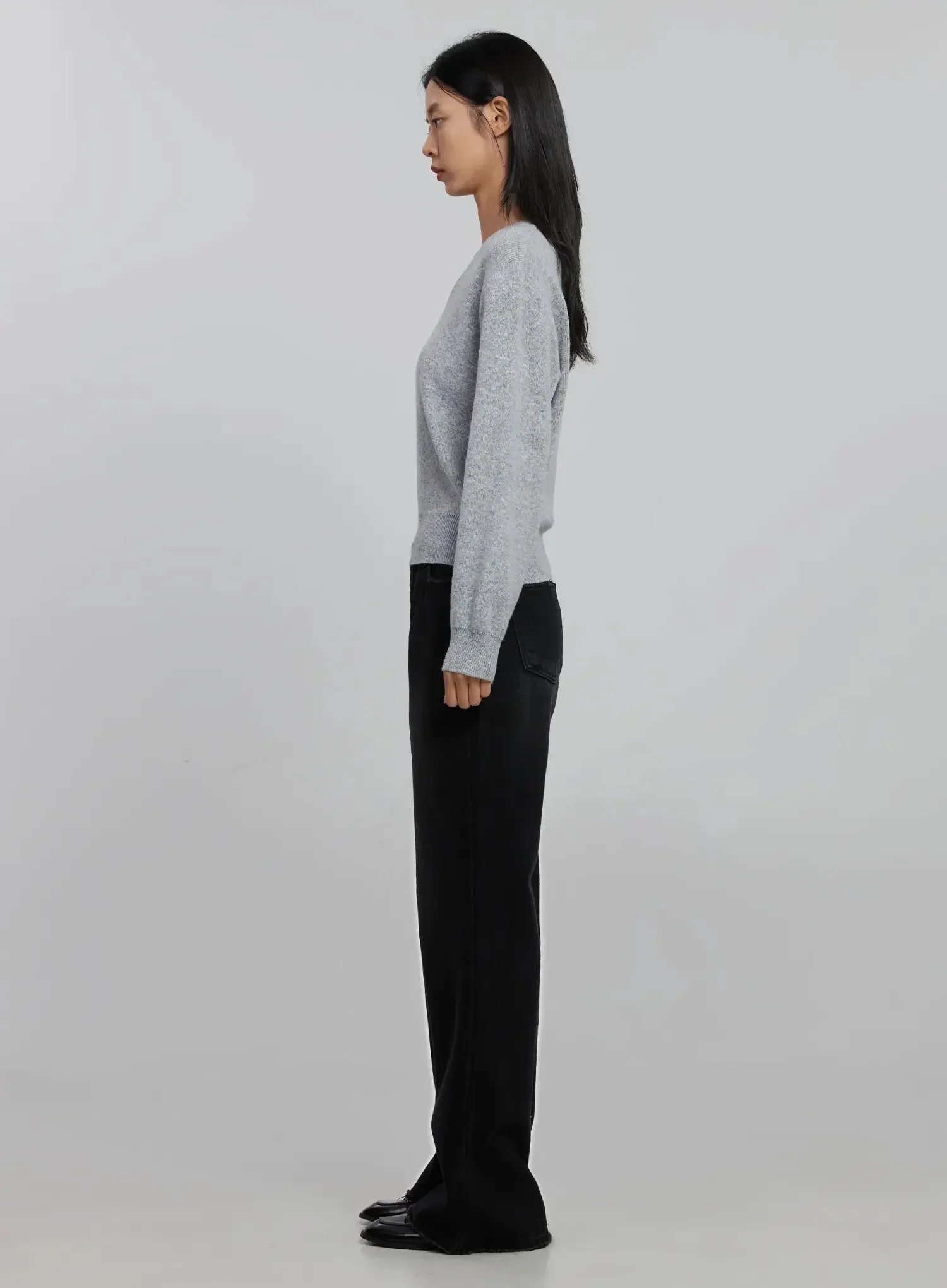 V-Neck Knit Sweater ID516 - Image 9