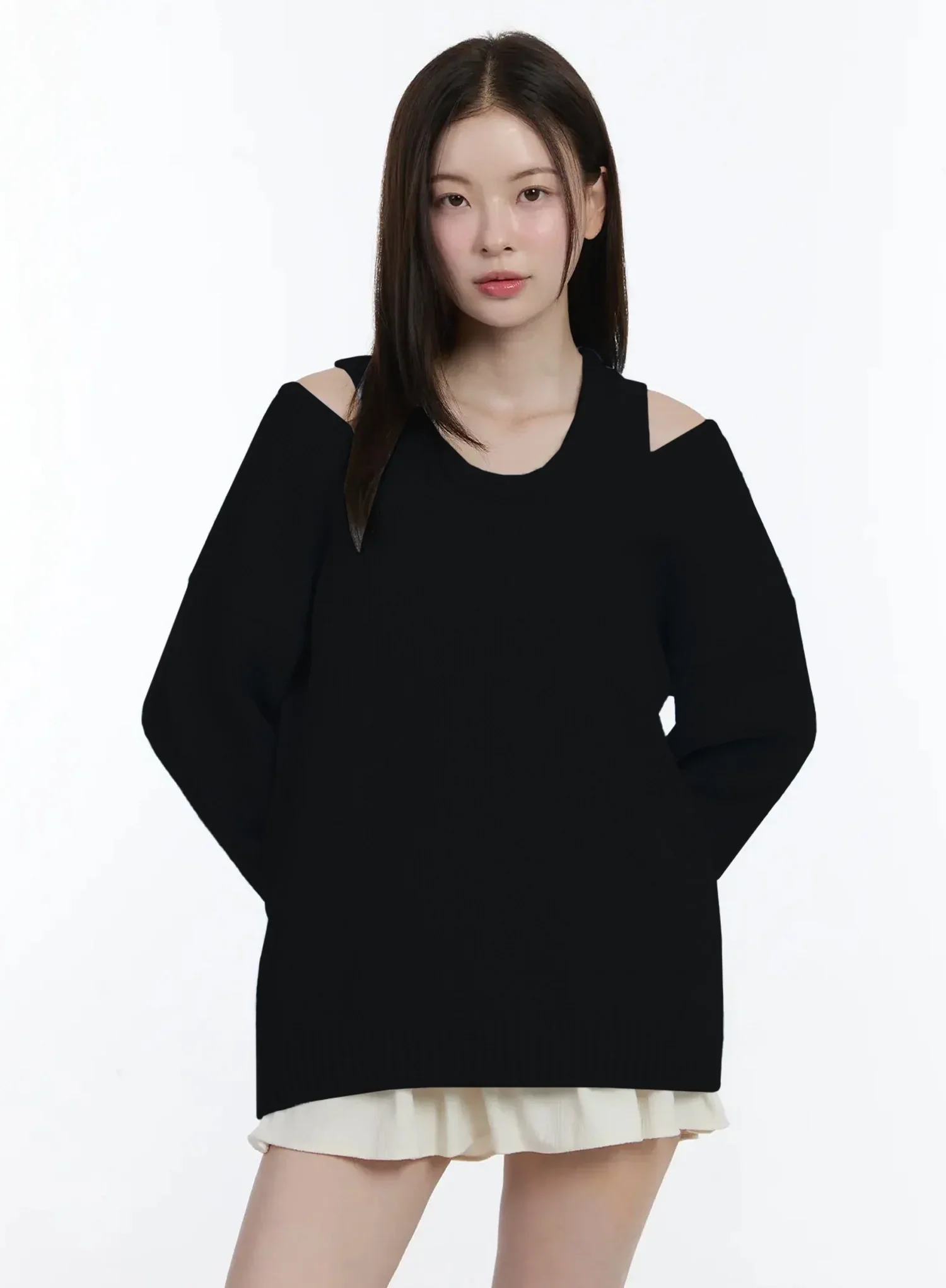V-Neck Knit Tank and Sweater Set ID526 - Image 15