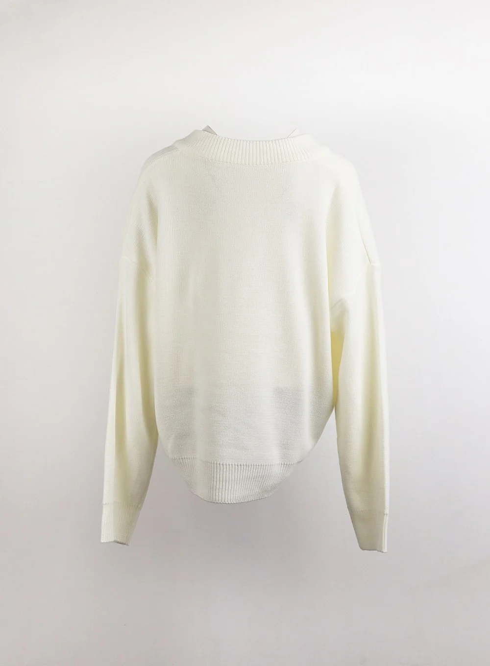 V-Neck Knitted Long Sleeve Sweater OJ419 - Image 8