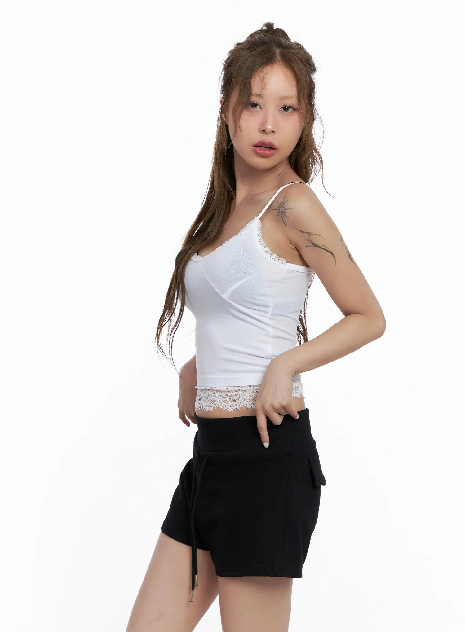 V-Neck Lace Cami Top CL510 - Image 4
