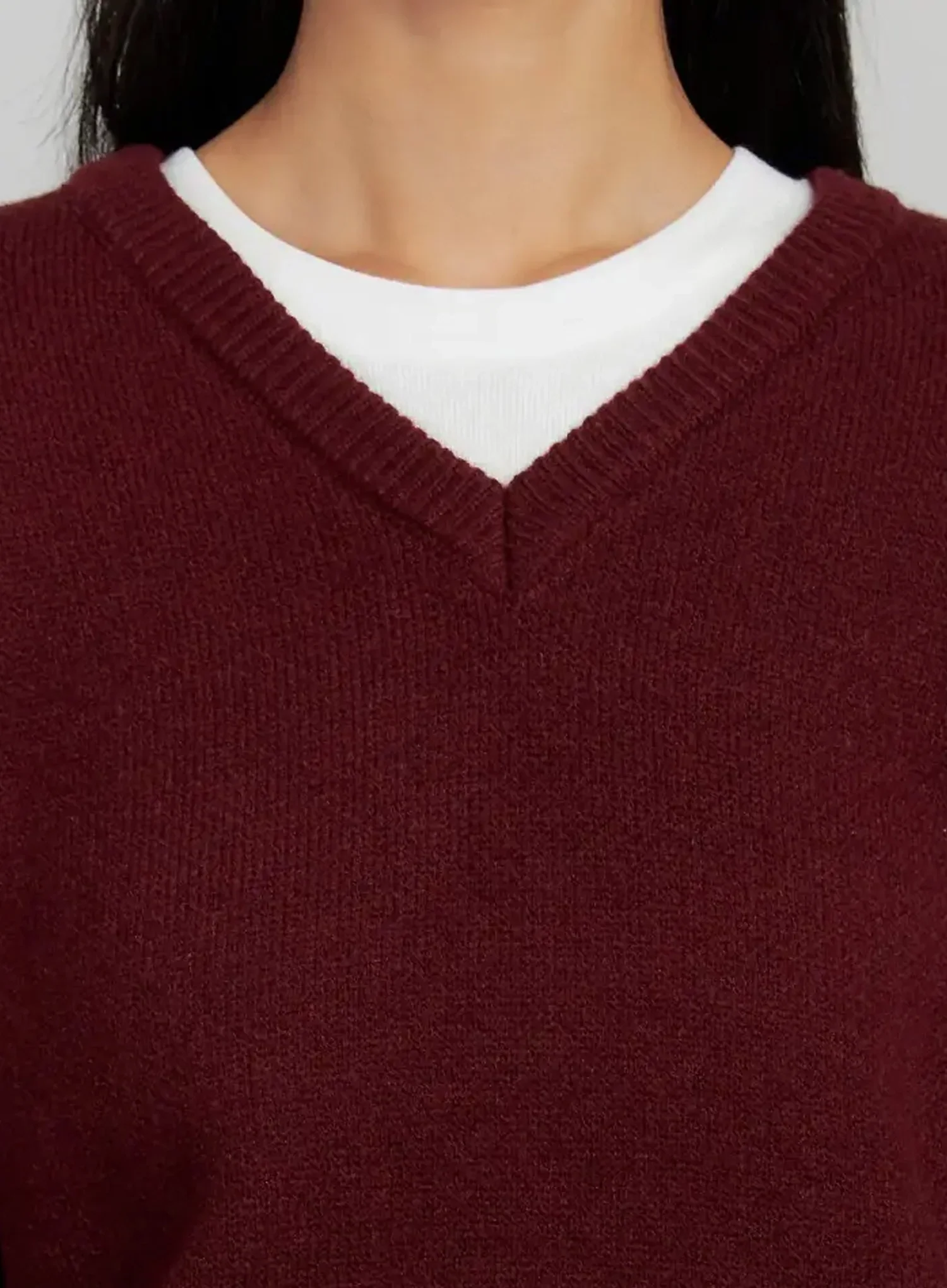 V-Neck Nit Pullover IJ505 - Image 3