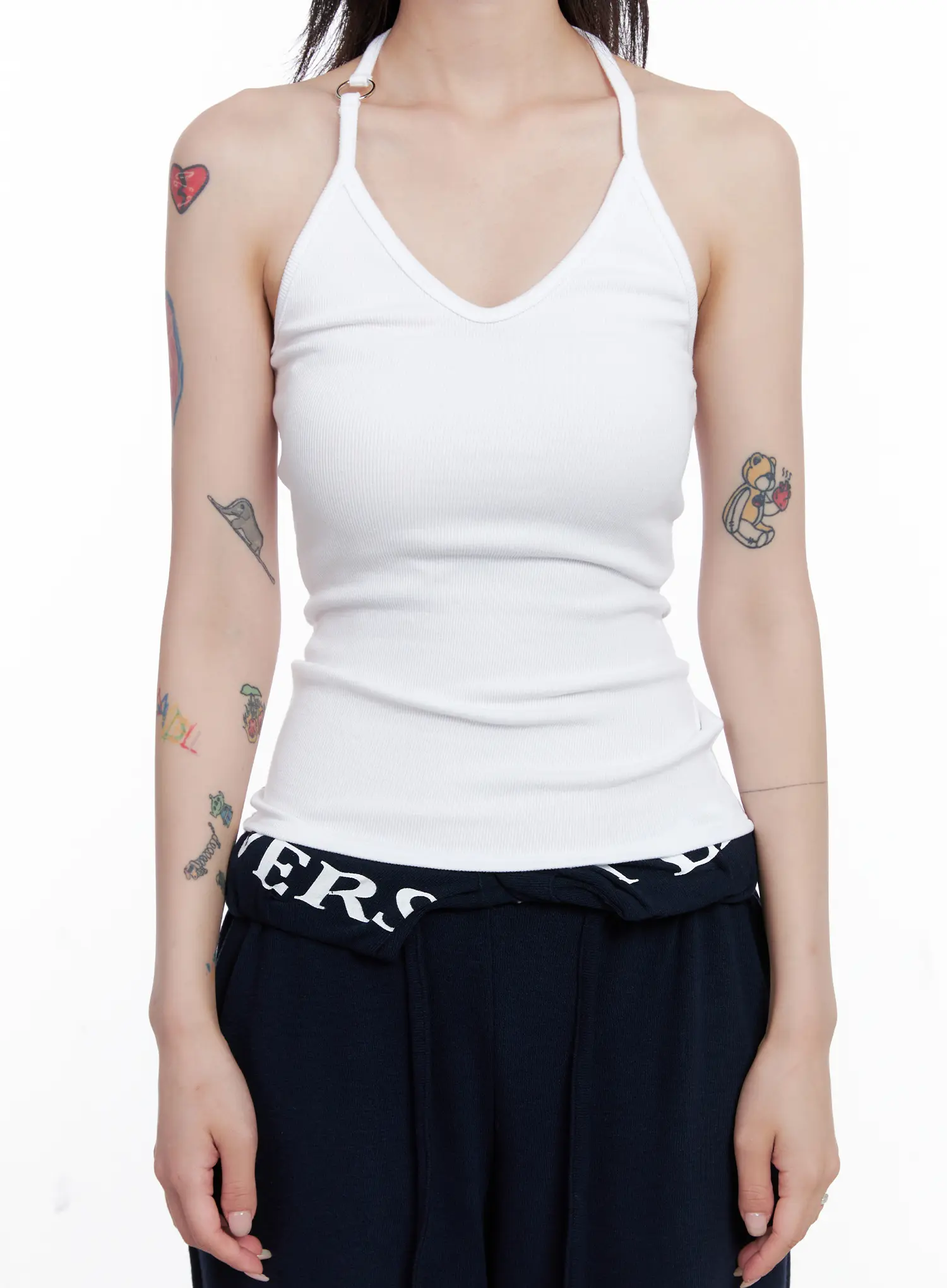 V-Neck Ring Detail Tank Top CS526 - Image 8