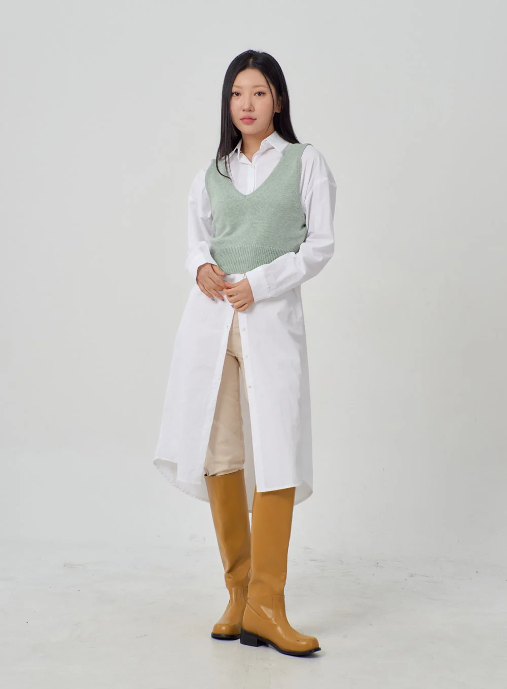 V-Neck Simple Vest IM316 - Image 10