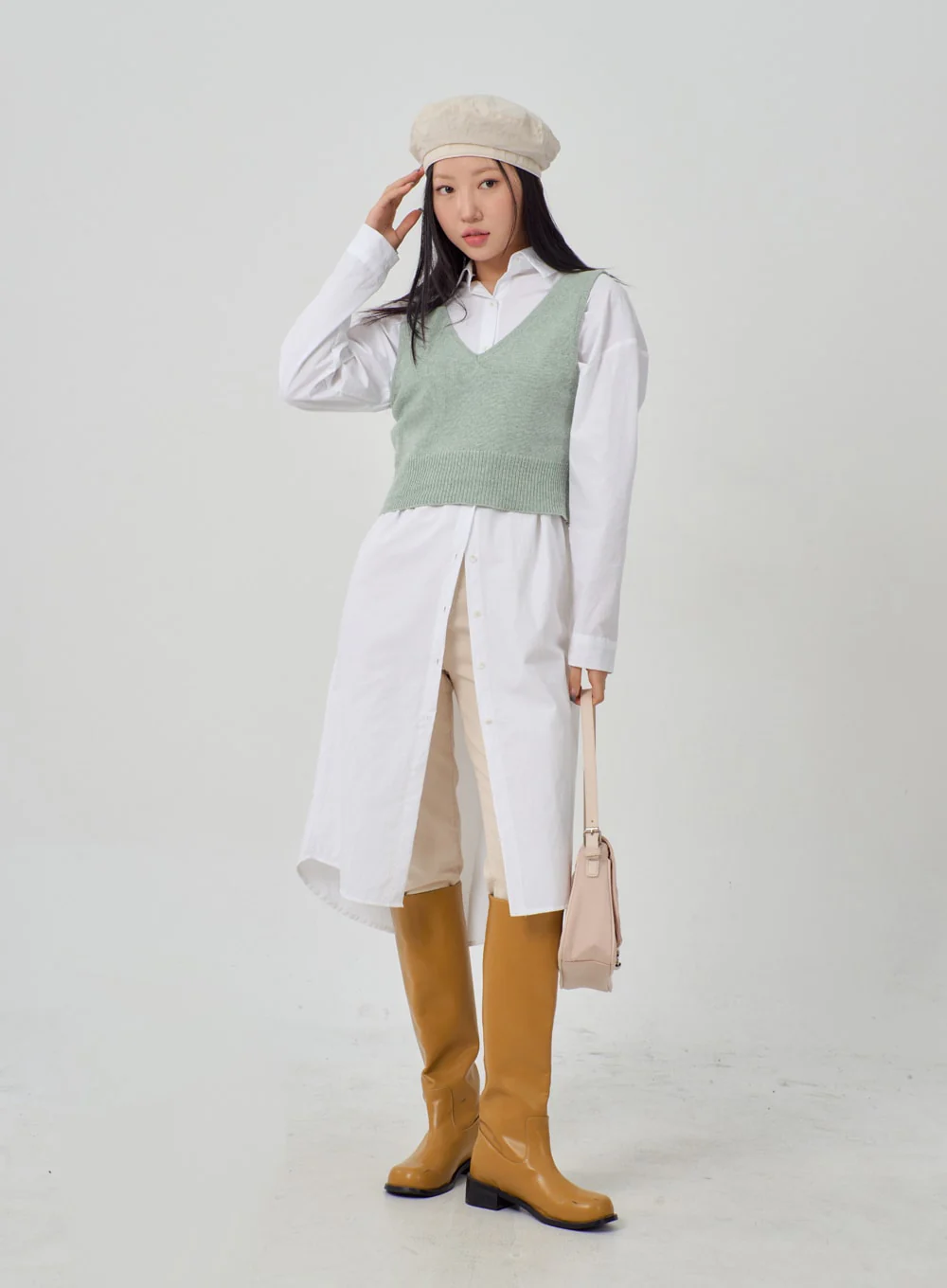 V-Neck Simple Vest IM316 - Image 2