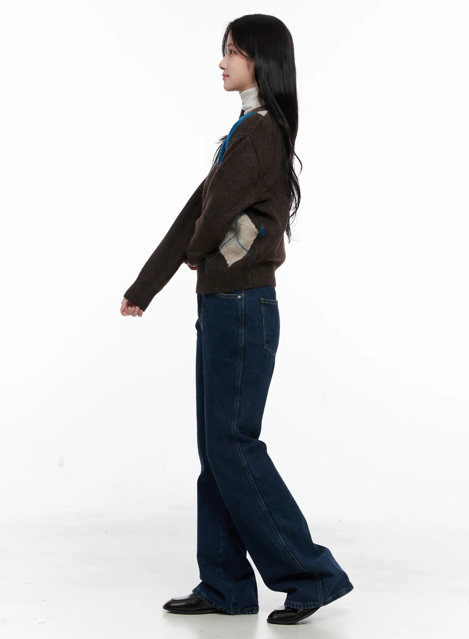Valery Belted Bootcut Jeans CO522 - Image 3