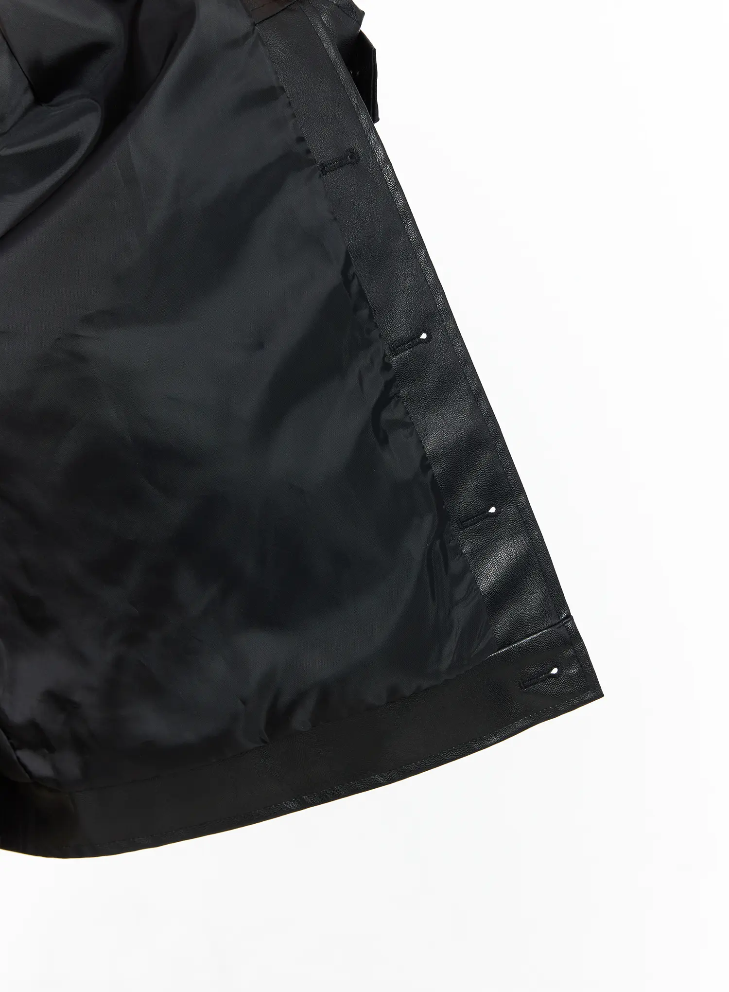 Vegan Leather Oversized Jacket CM526 - Image 5