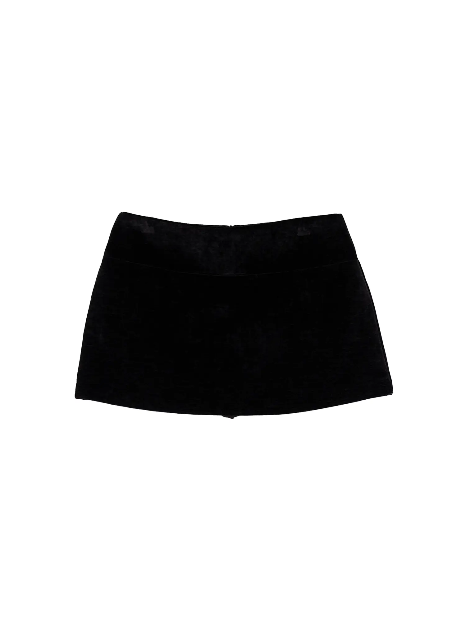 Velvet Low-Rise Mini Skirt IJ502 - Image 17