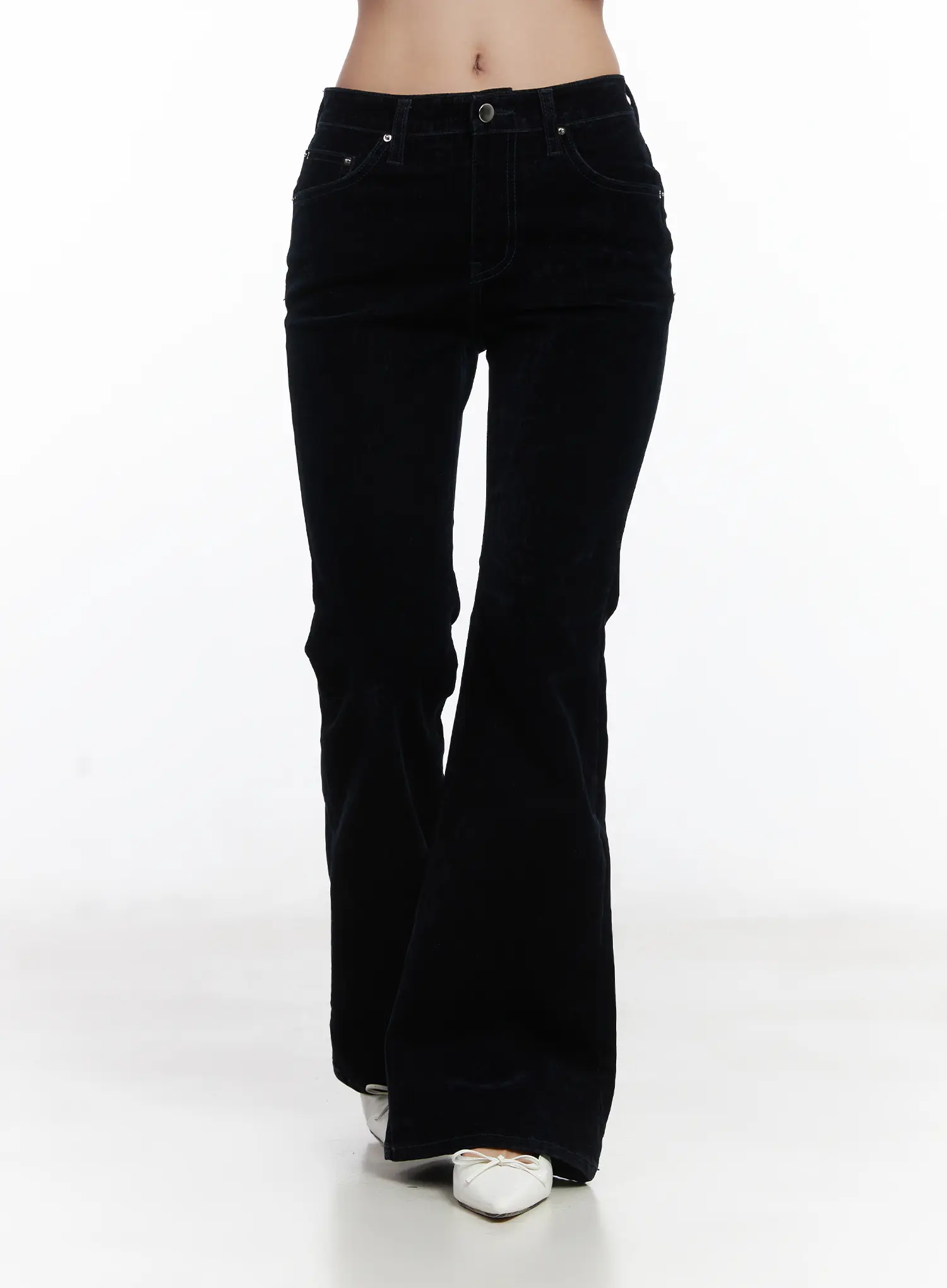 Velvet Studded Bootcut Pants CD529 - Image 10
