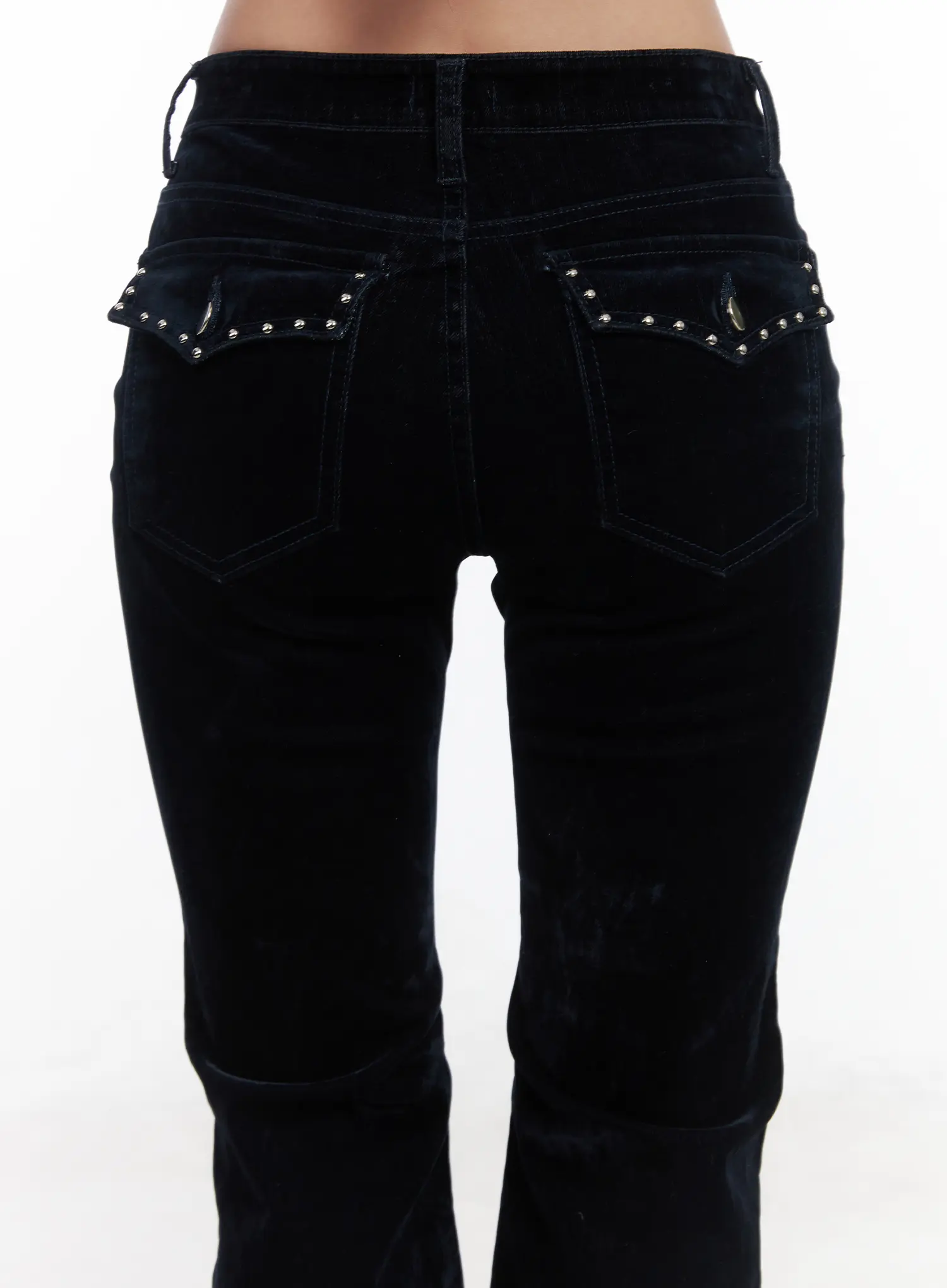 Velvet Studded Bootcut Pants CD529 - Image 2
