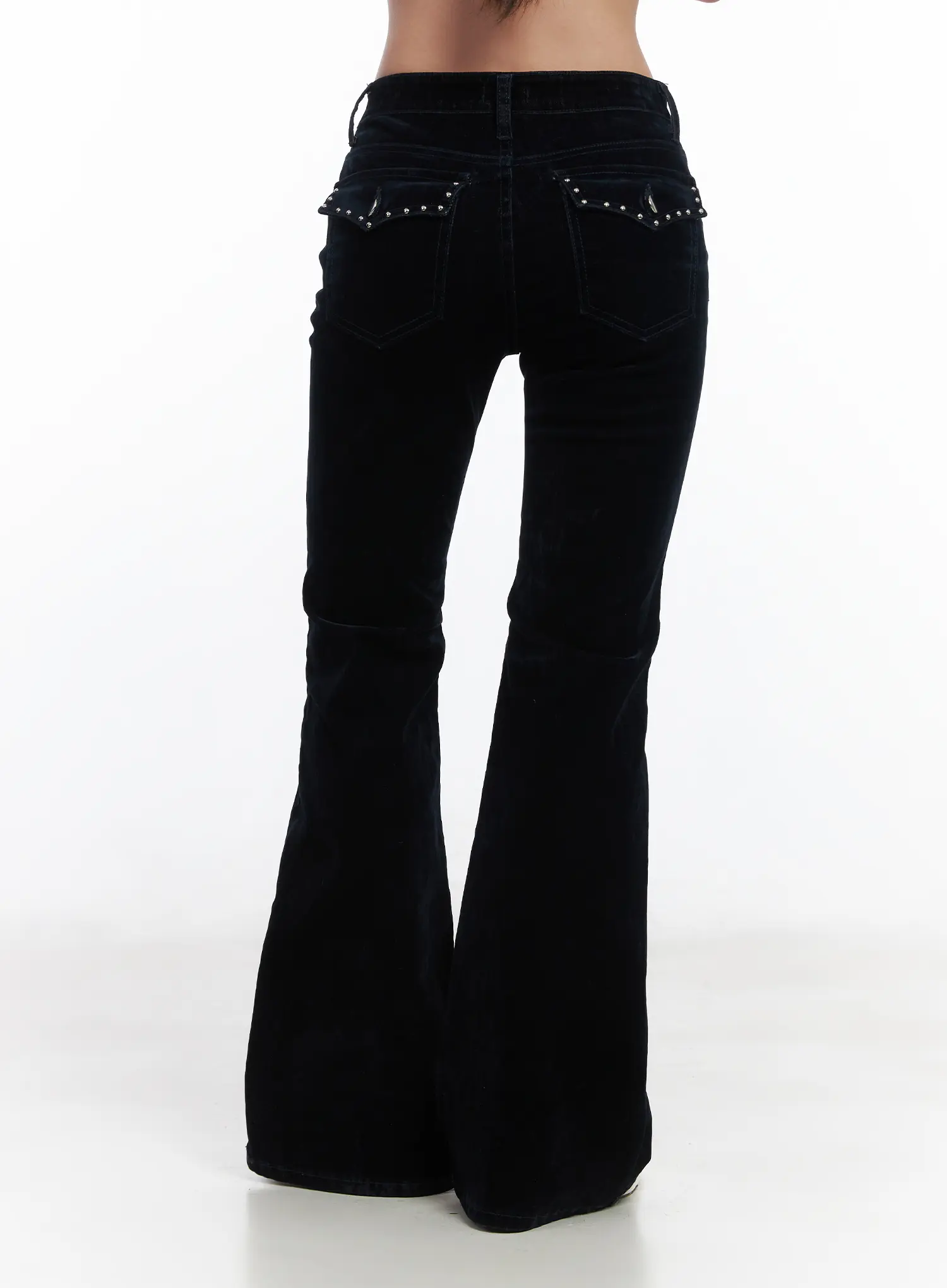 Velvet Studded Bootcut Pants CD529 - Image 5