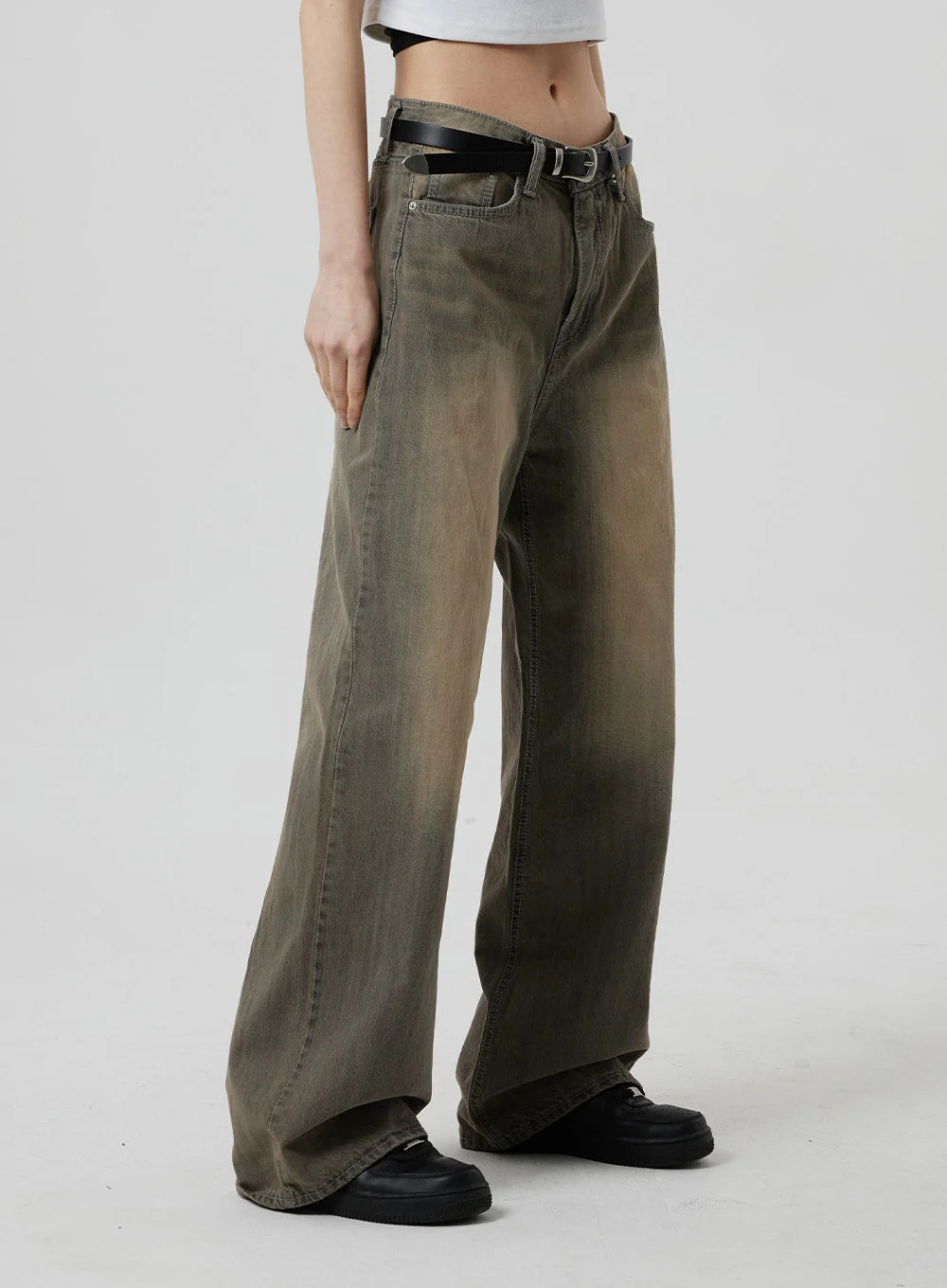 Vintage Wash Baggy Jeans CF307 - Image 5