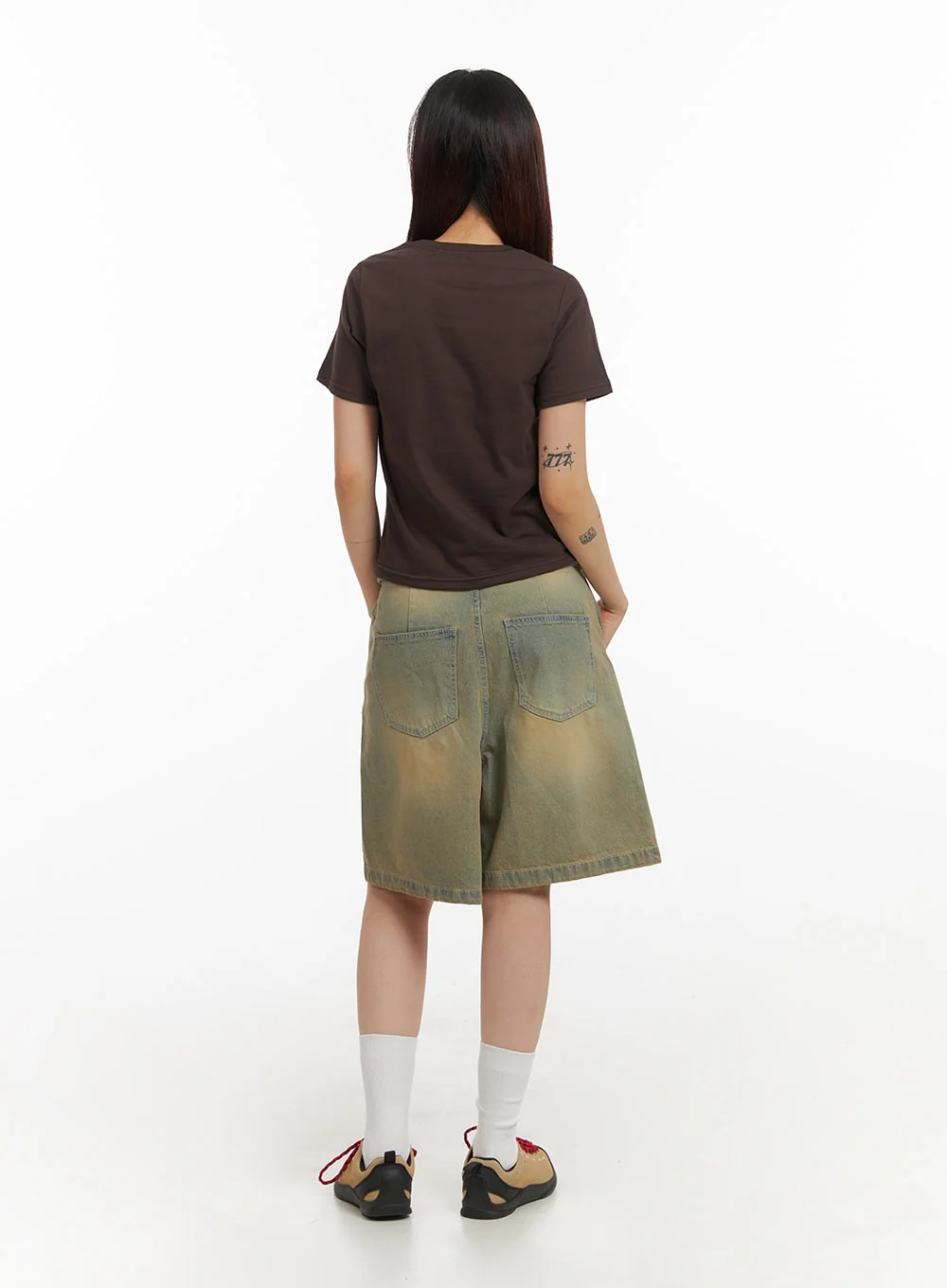 Vintage Washed Baggy Jorts IY410 - Image 7