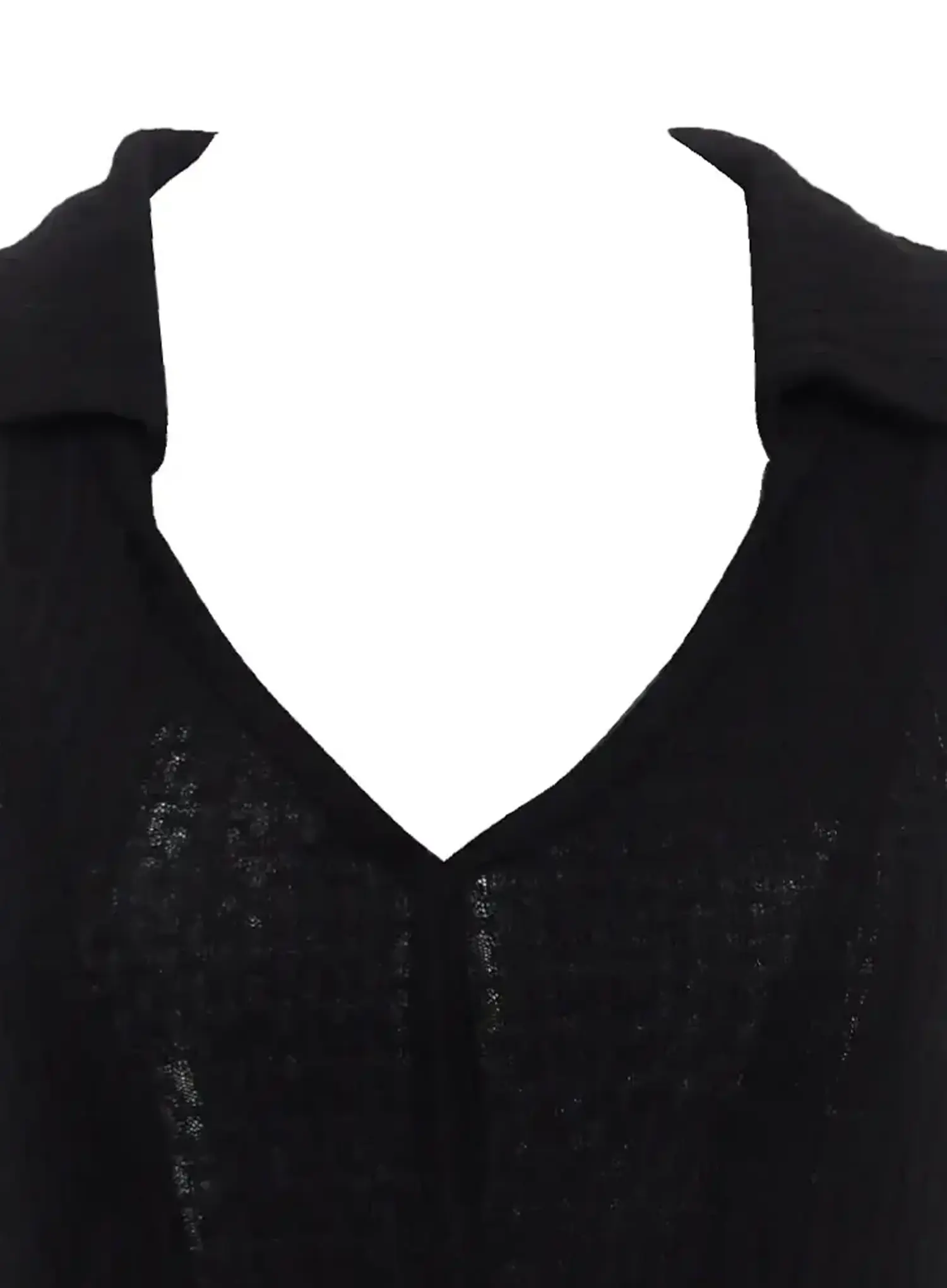Waffle Collar Sleeveless Top IC503 - Image 2
