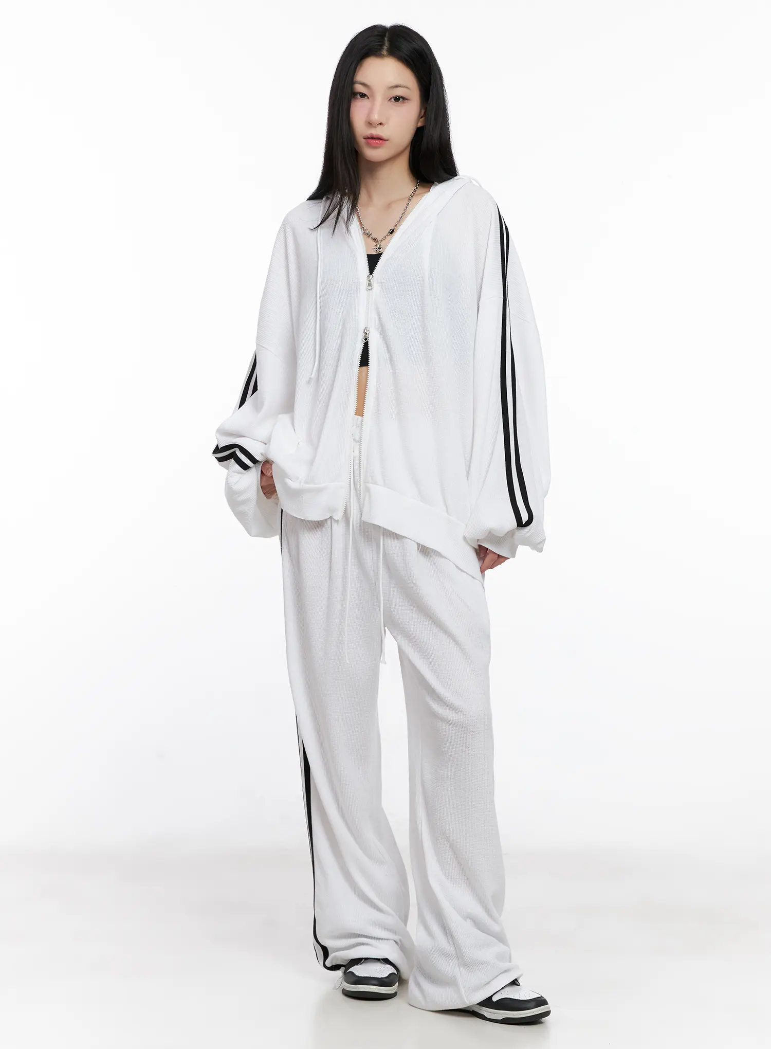 Waffle Knit Track Sweatpants CG525 - Image 3