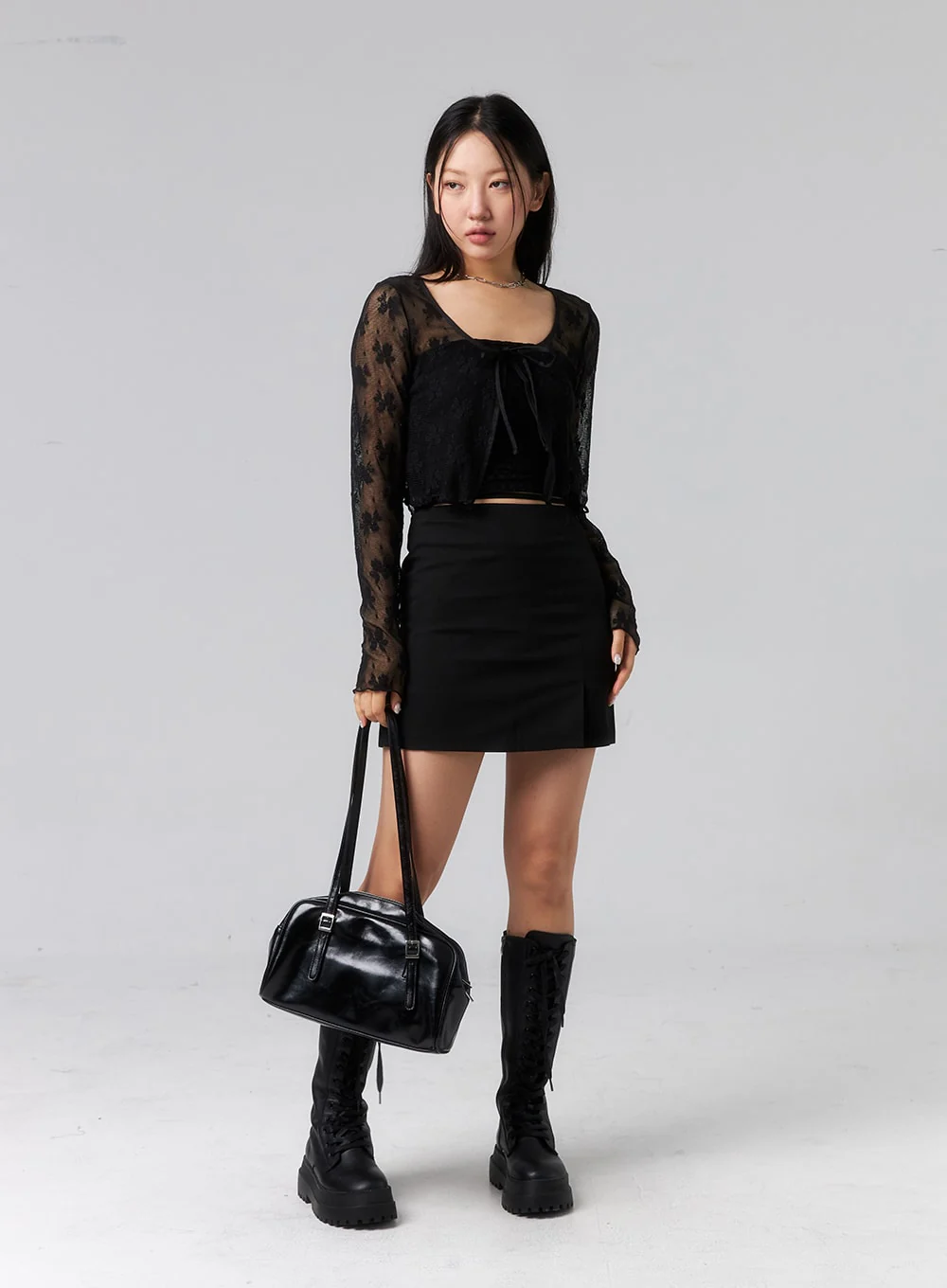 Waist Strap Mini Skirt CL319 - Image 8