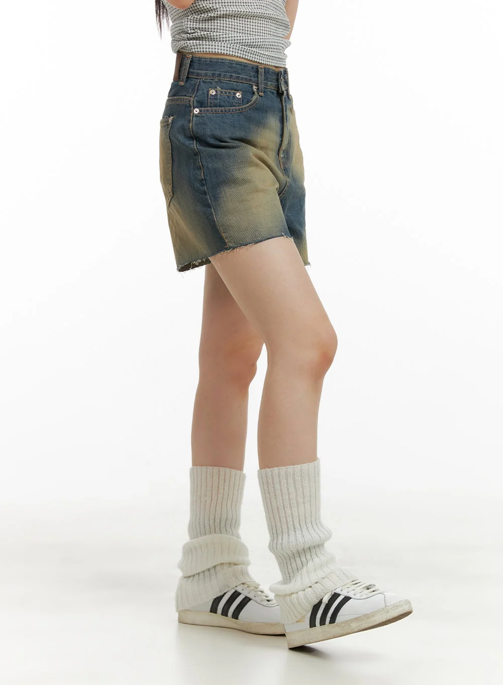 Washed Cotton Shorts CU424 - Image 3