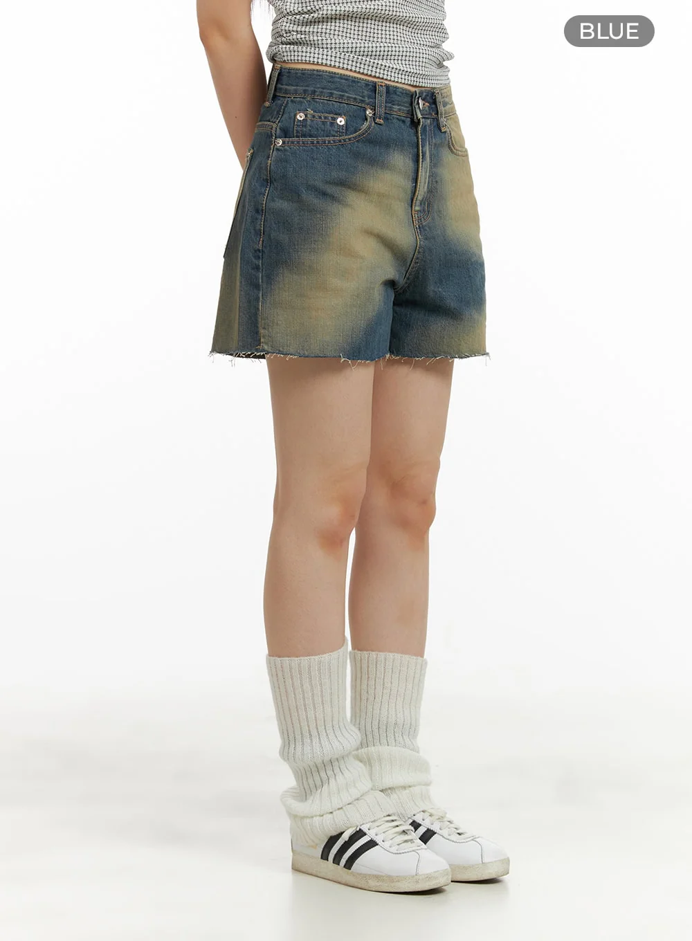 Washed Cotton Shorts CU424 - Image 6