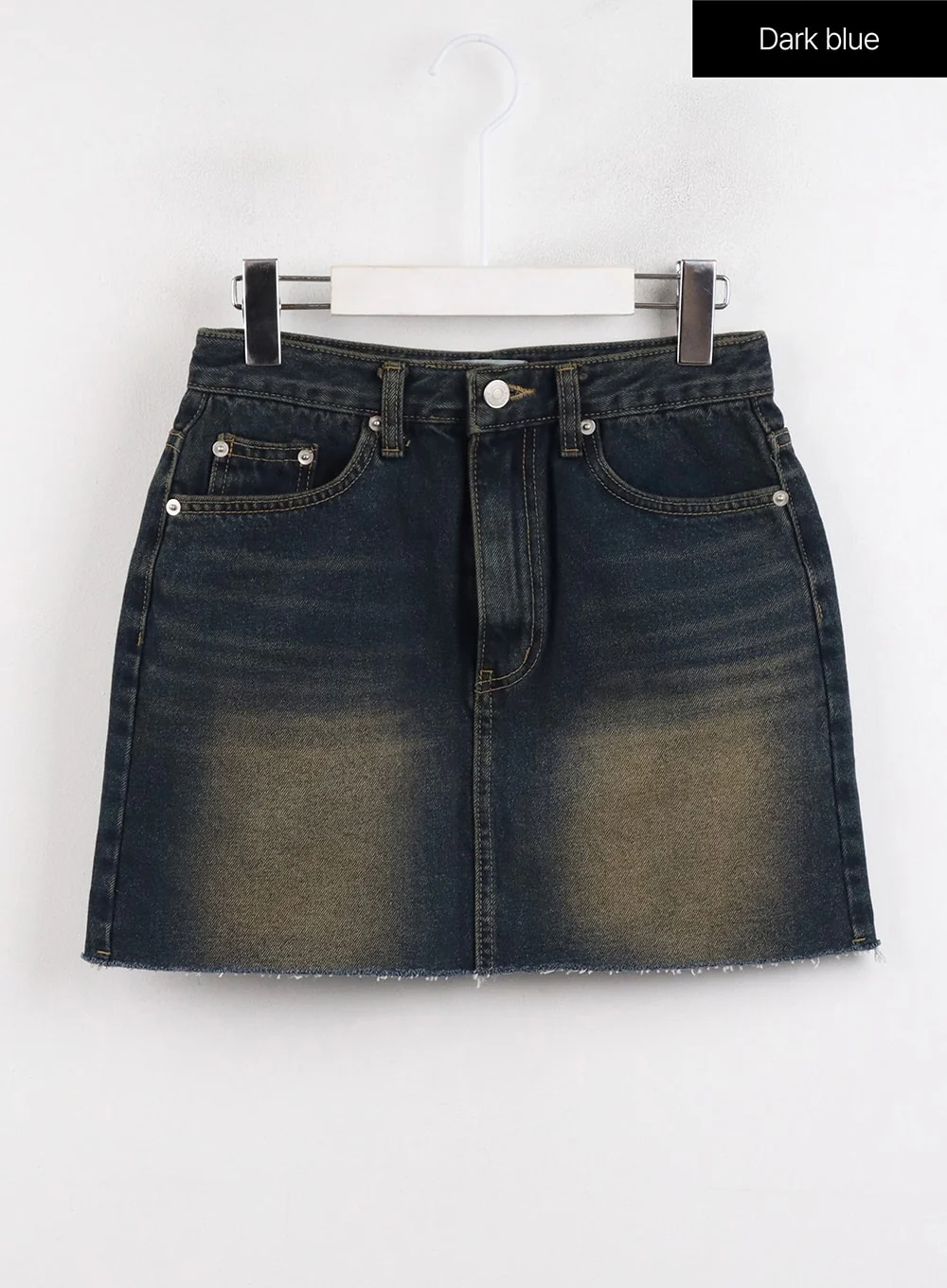 Washed Denim Mini Skirt CJ416 - Image 8