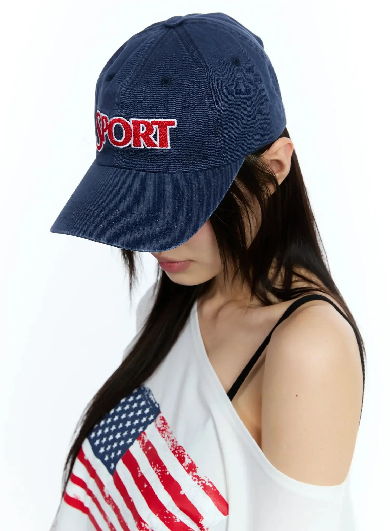 Washed Embroidered Hat IU525 - Image 6
