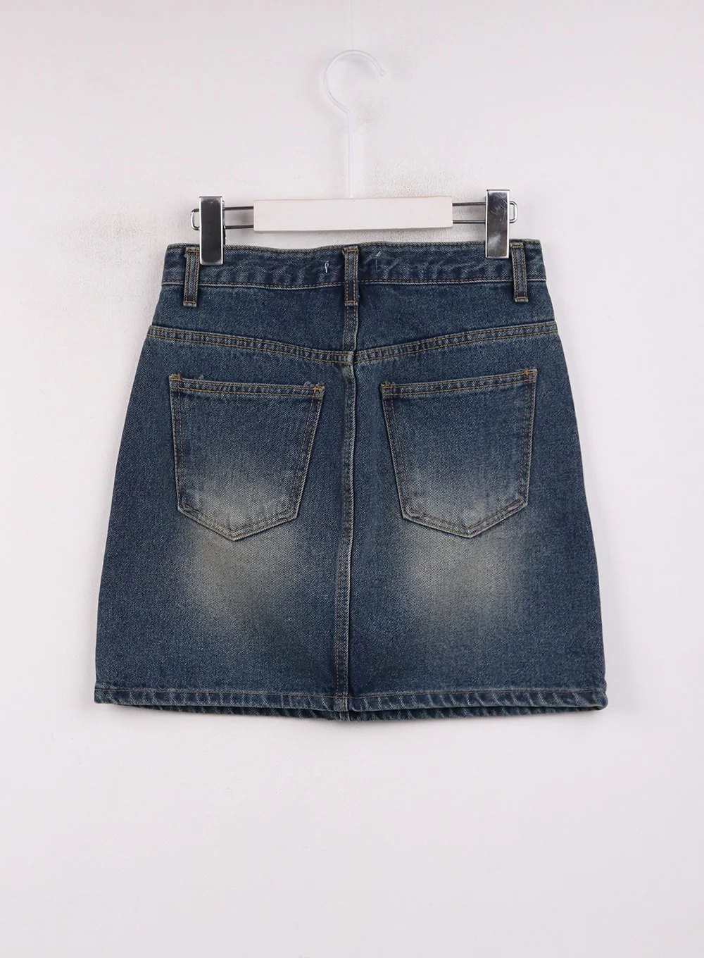 Washed Mini Denim Skirt OJ431 - Image 8