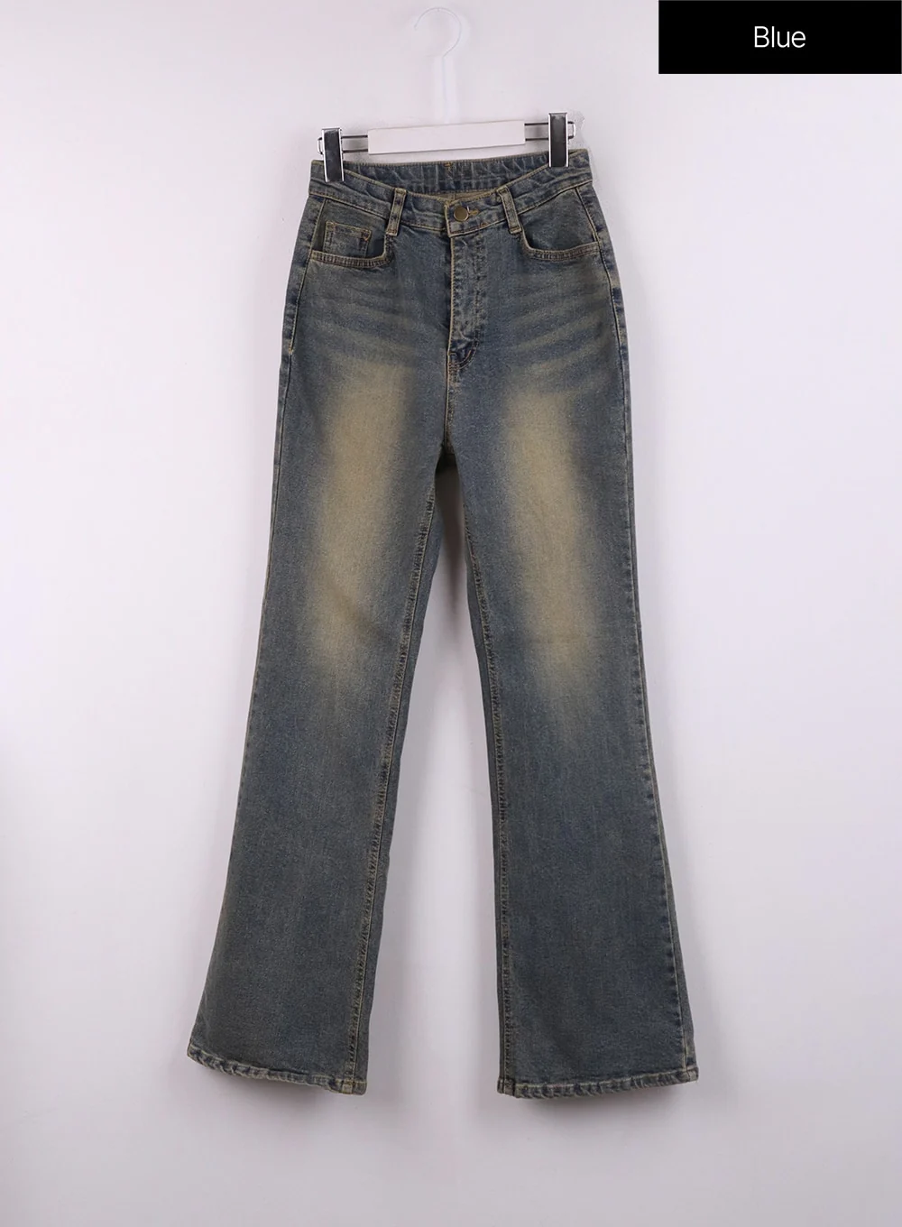 Washed Slim Fit Bootcut Jeans CJ431 - Image 8