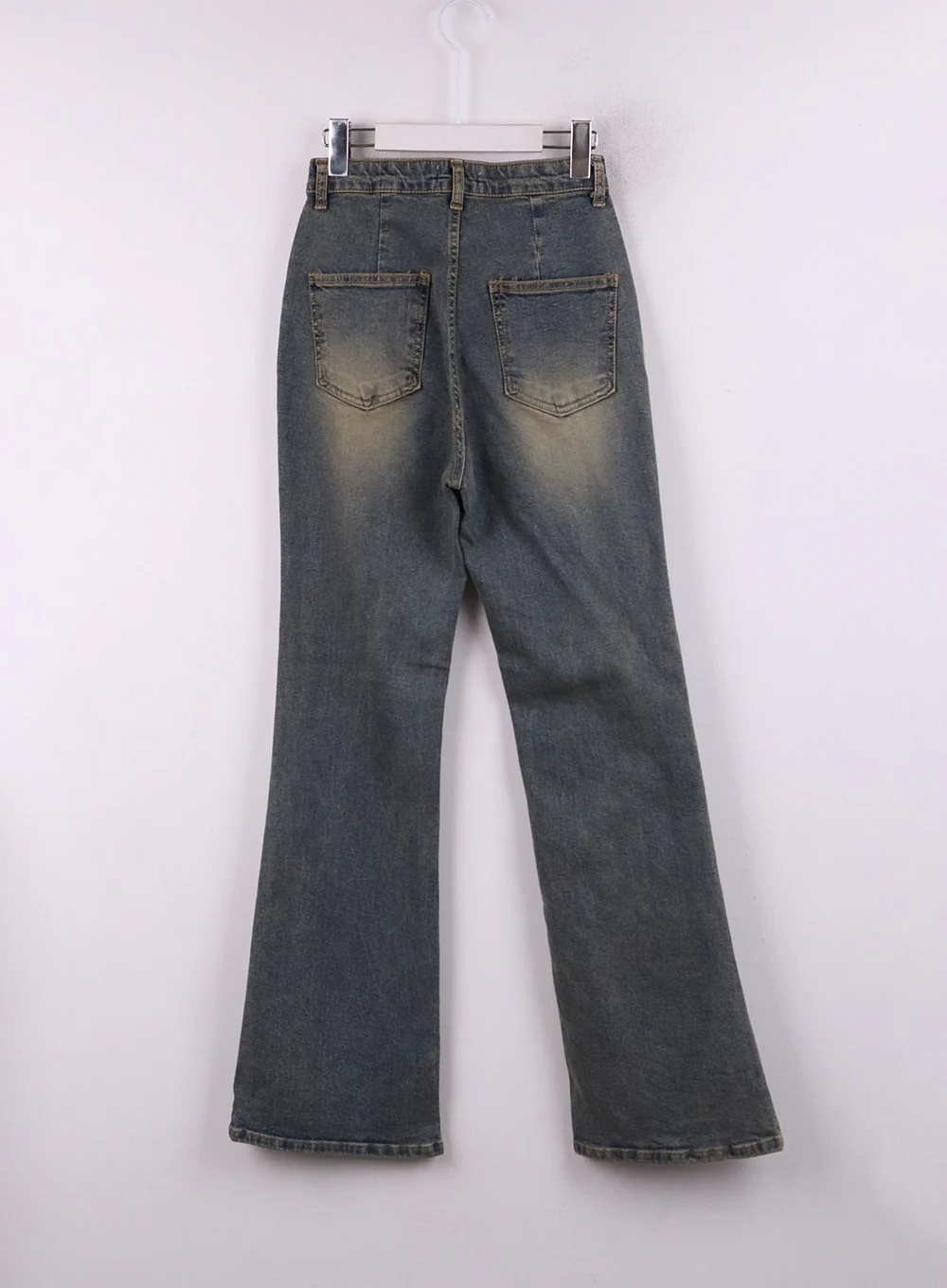 Washed Slim Fit Bootcut Jeans CJ431 - Image 9