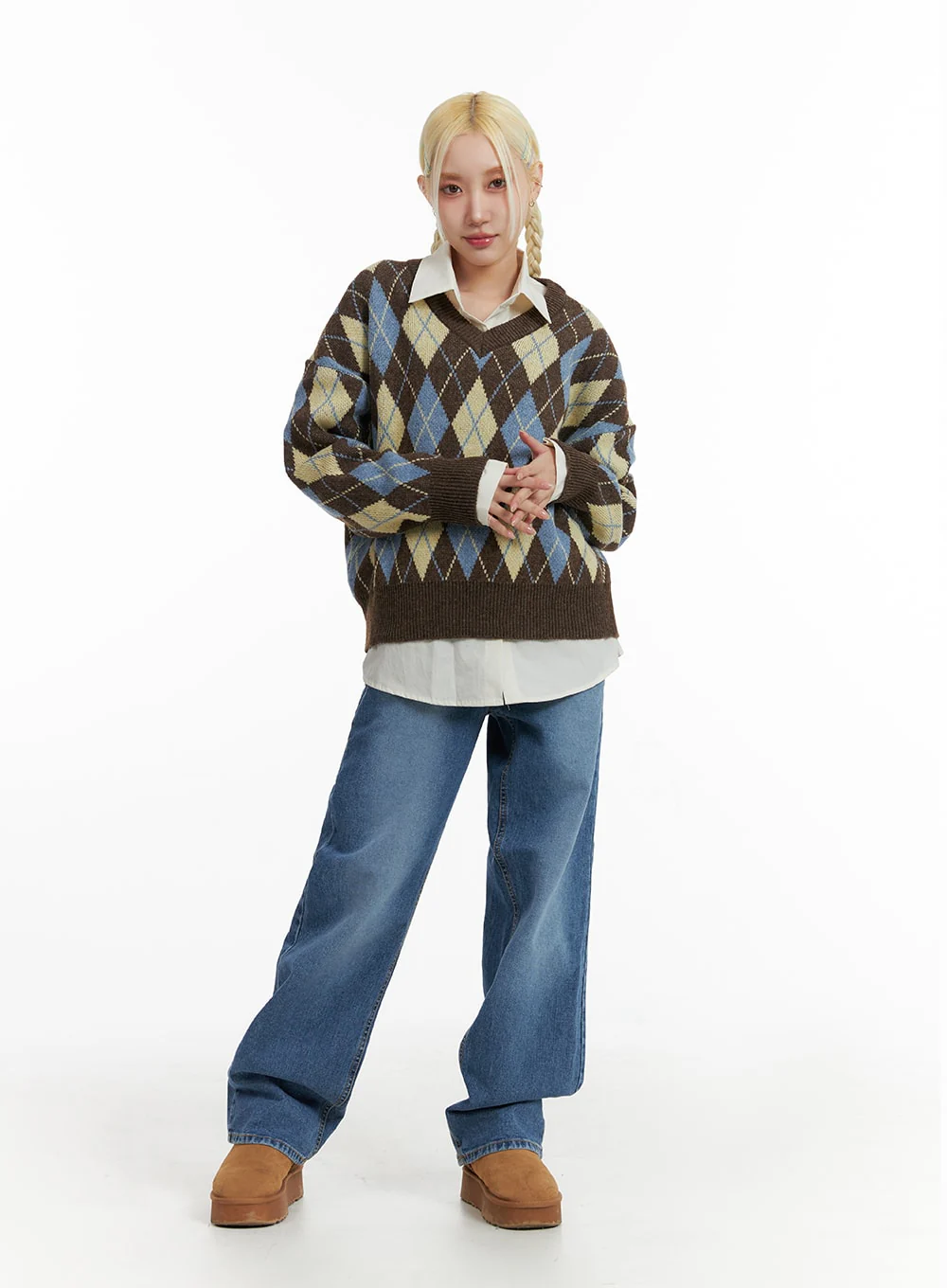 Washed Straight Leg Jeans IF408 - Image 2
