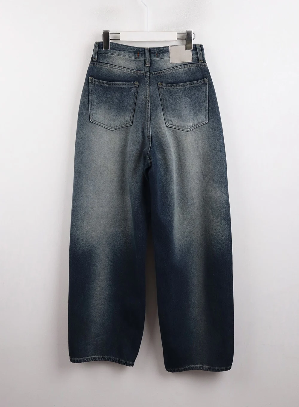 Washed Wide Leg Denim Jeans CJ418 - Image 9