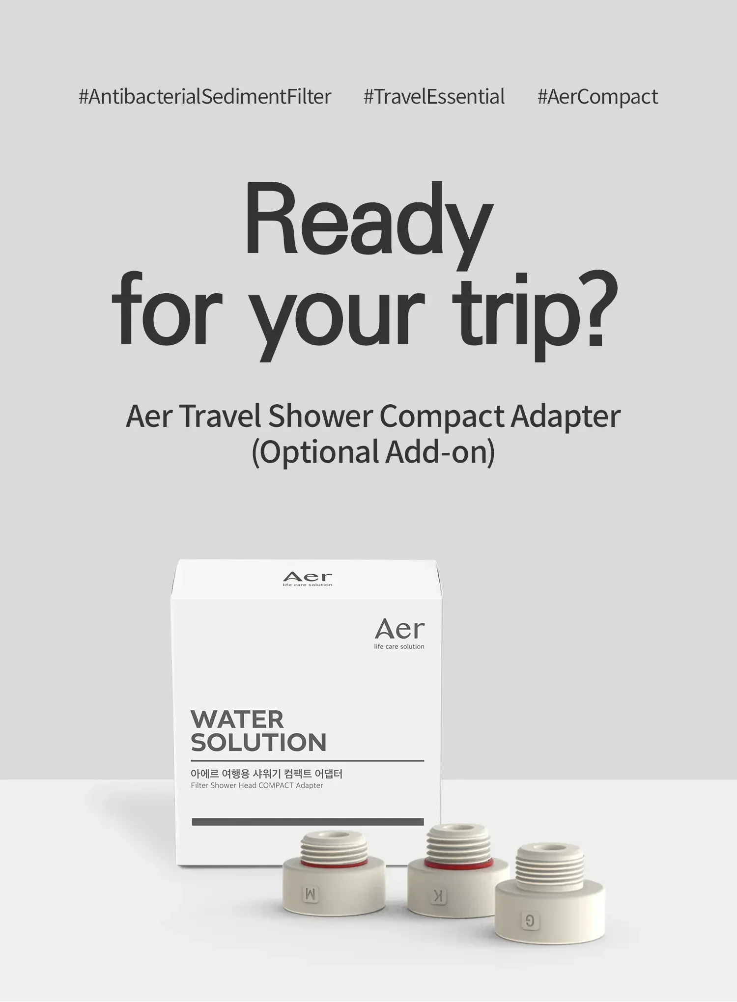 Water Solution Travel Shower Compact Adapter (1ea) - Image 4