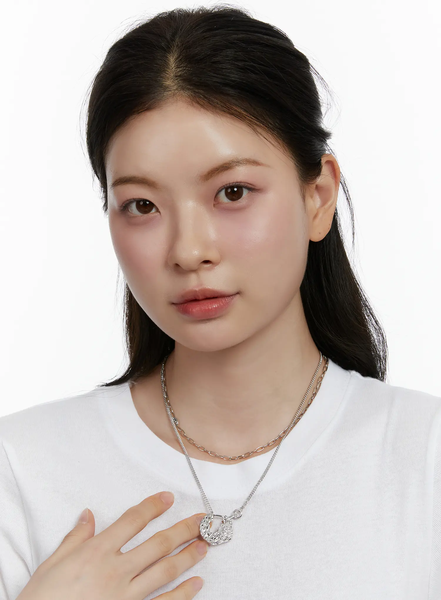 Wave Double Layer Necklace F502 - Image 2