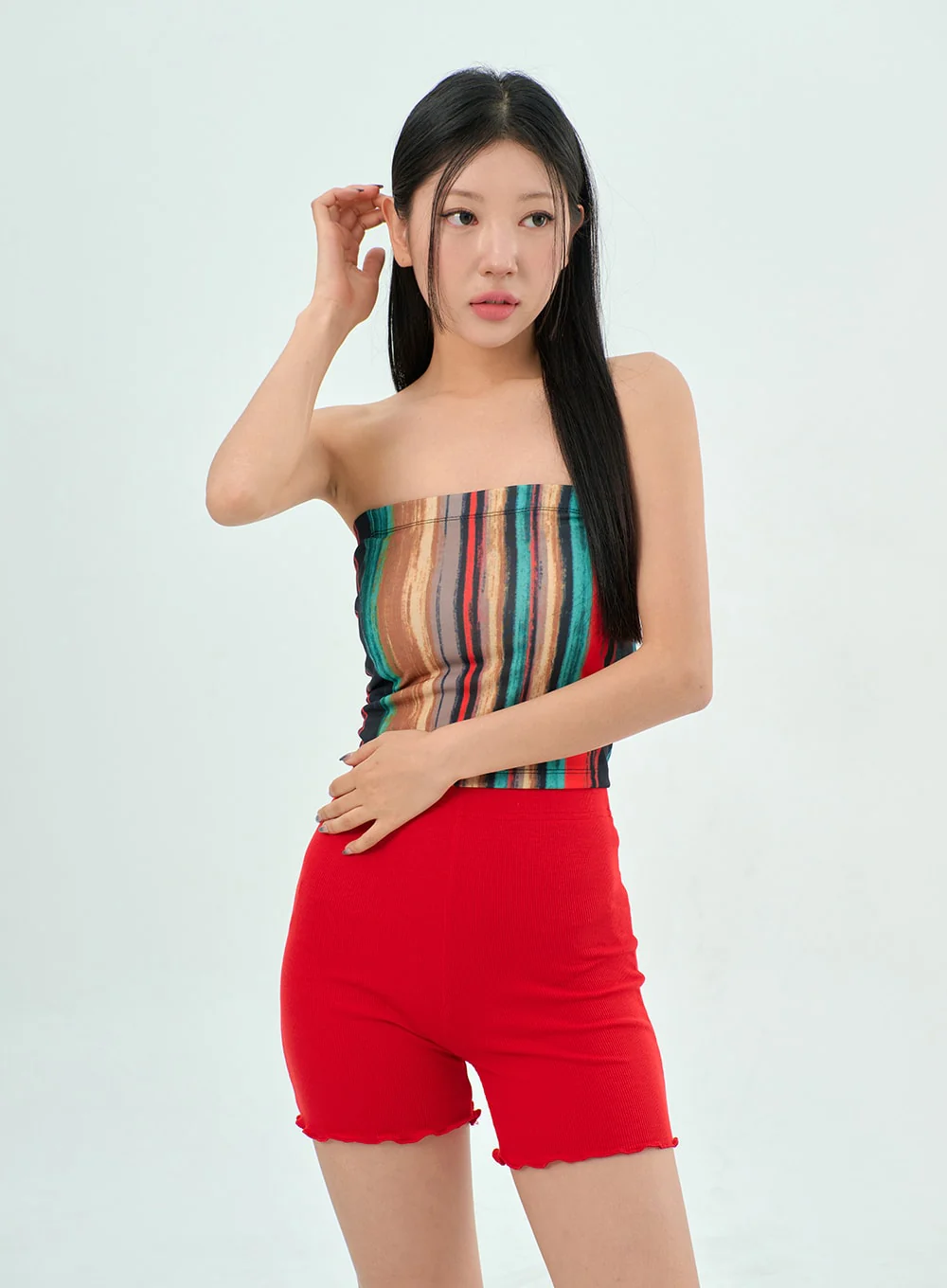 Wavy Biker Shorts BY303 - Image 11