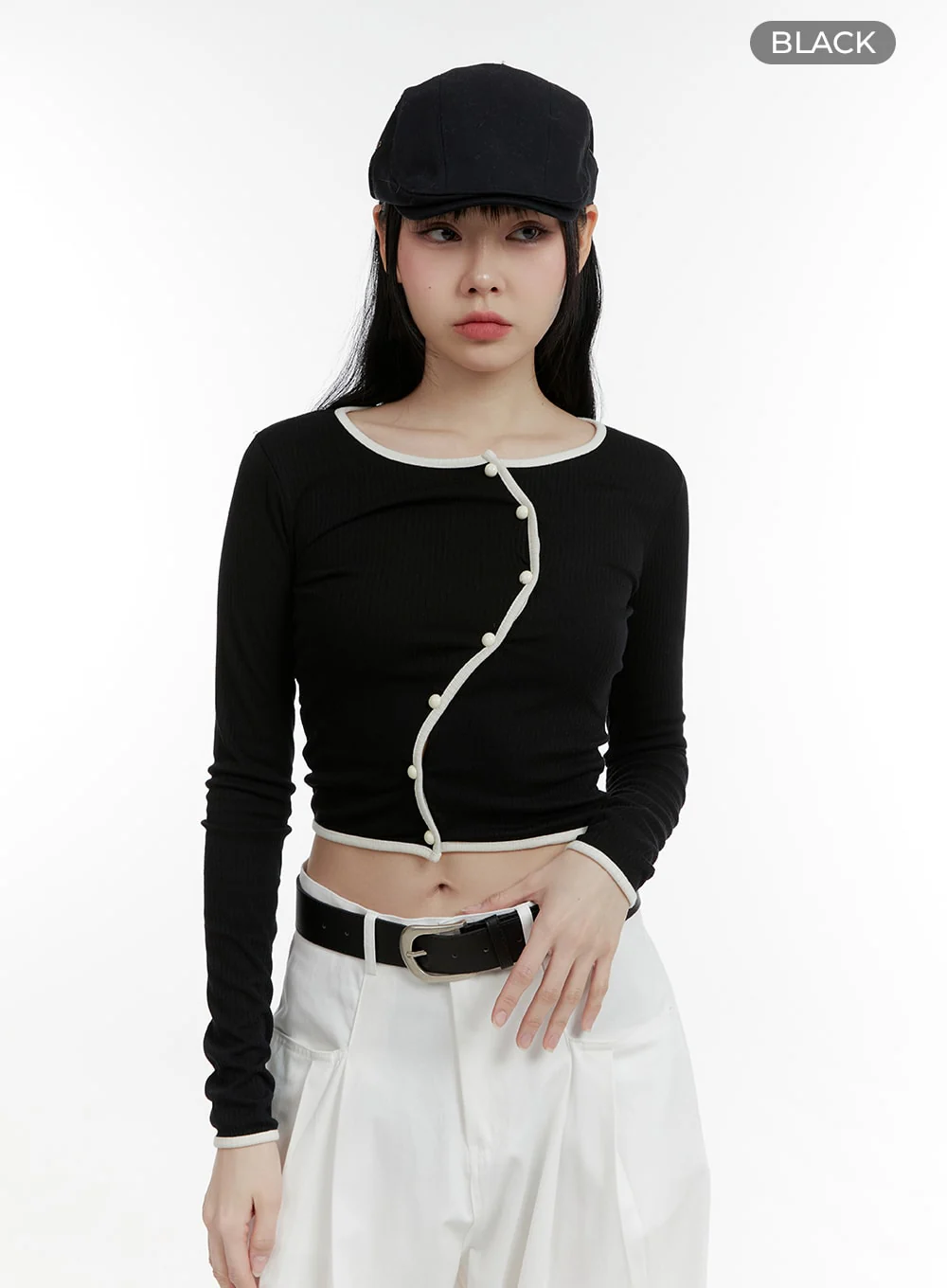 Wavy Button-Up Cardigan CM429 - Image 5