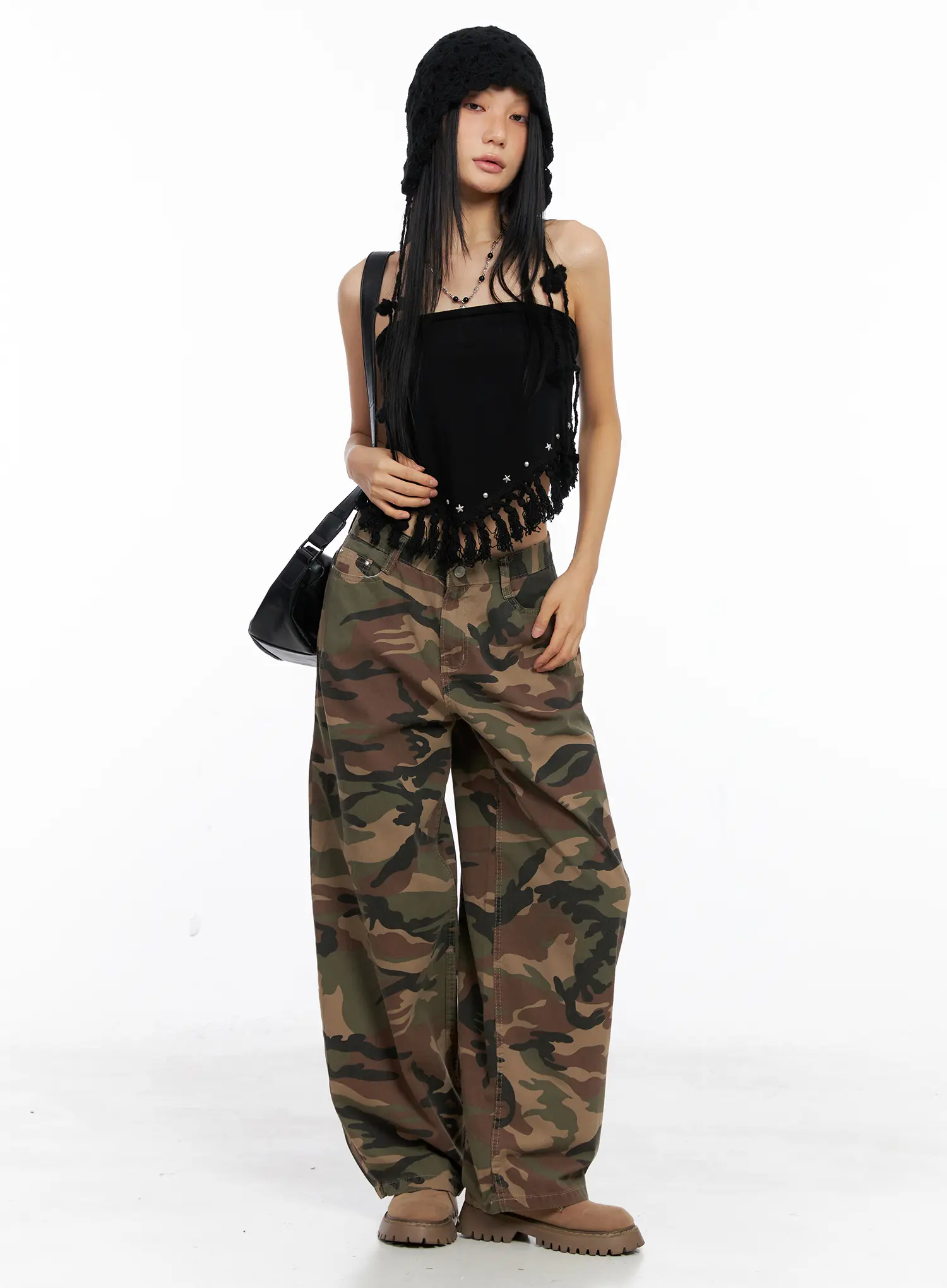 Western Fringe Scarf Strapless Top CS511 - Image 9