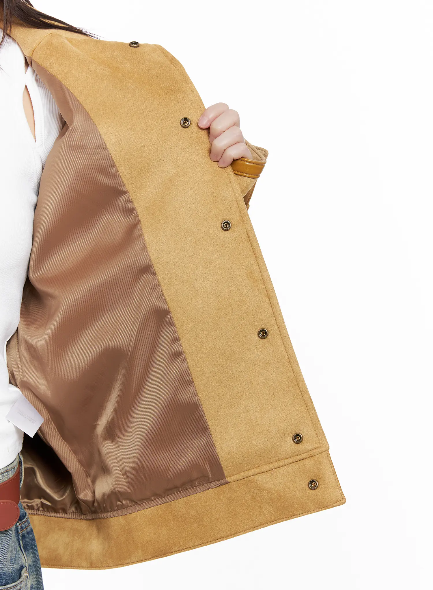 Western Suede Collared Jacket CG518 - Image 5