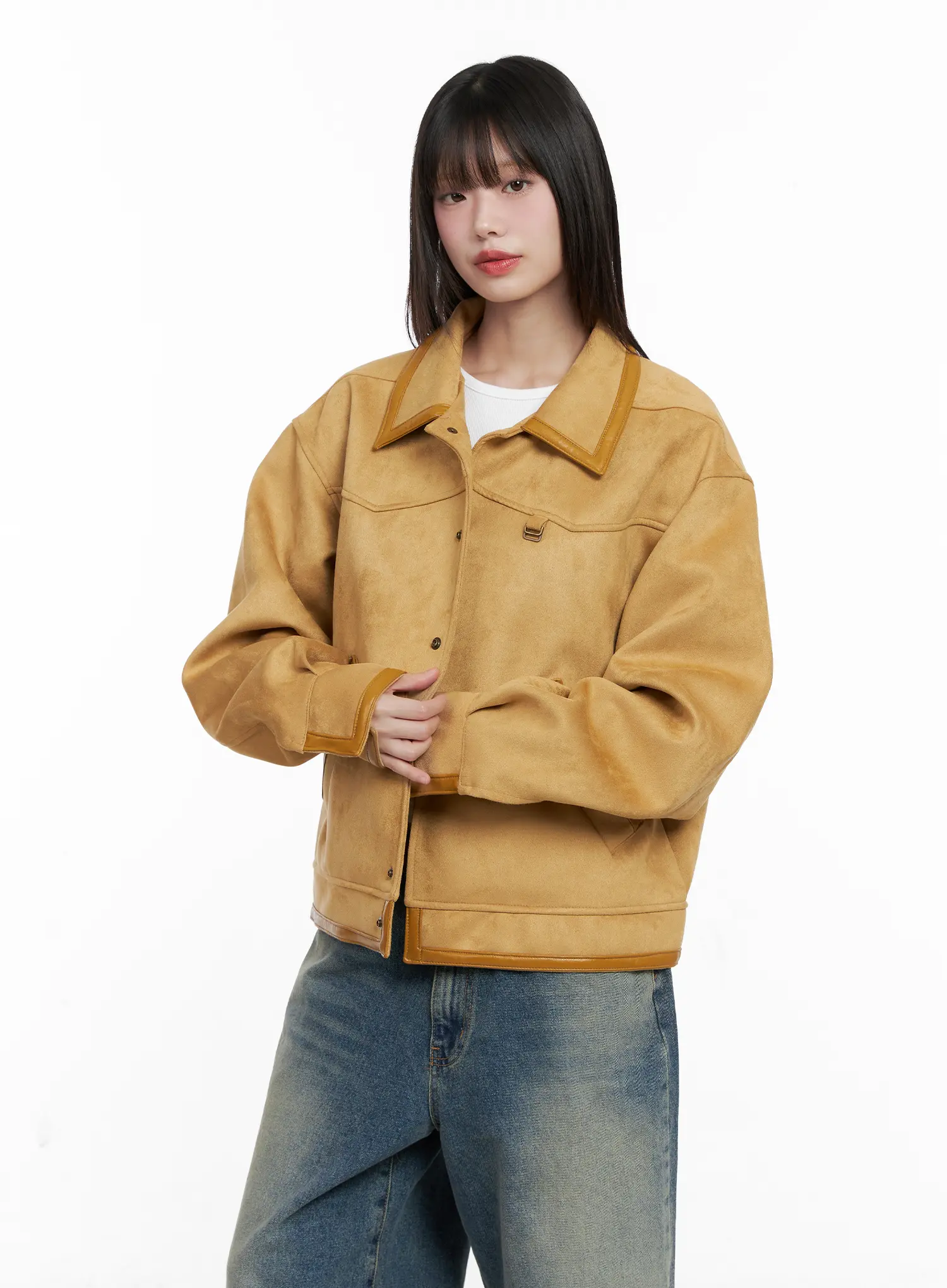 Western Suede Collared Jacket CG518 - Image 6
