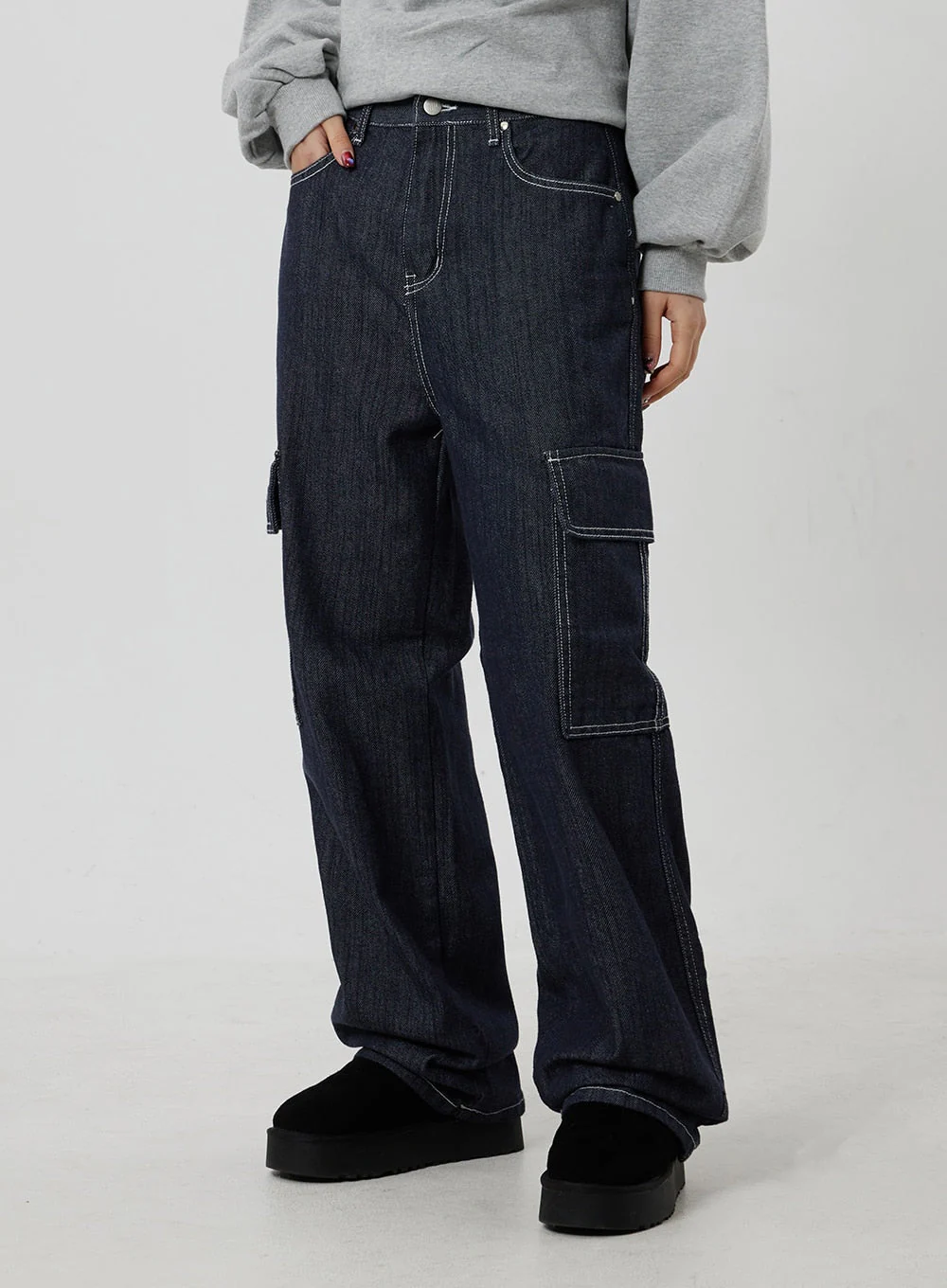 Wide Cargo Jeans CF302 - Image 9