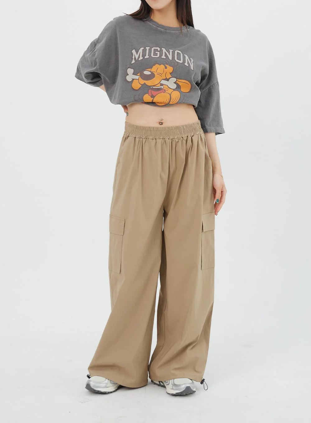 Wide Cargo Track Pants CY308 - Image 4
