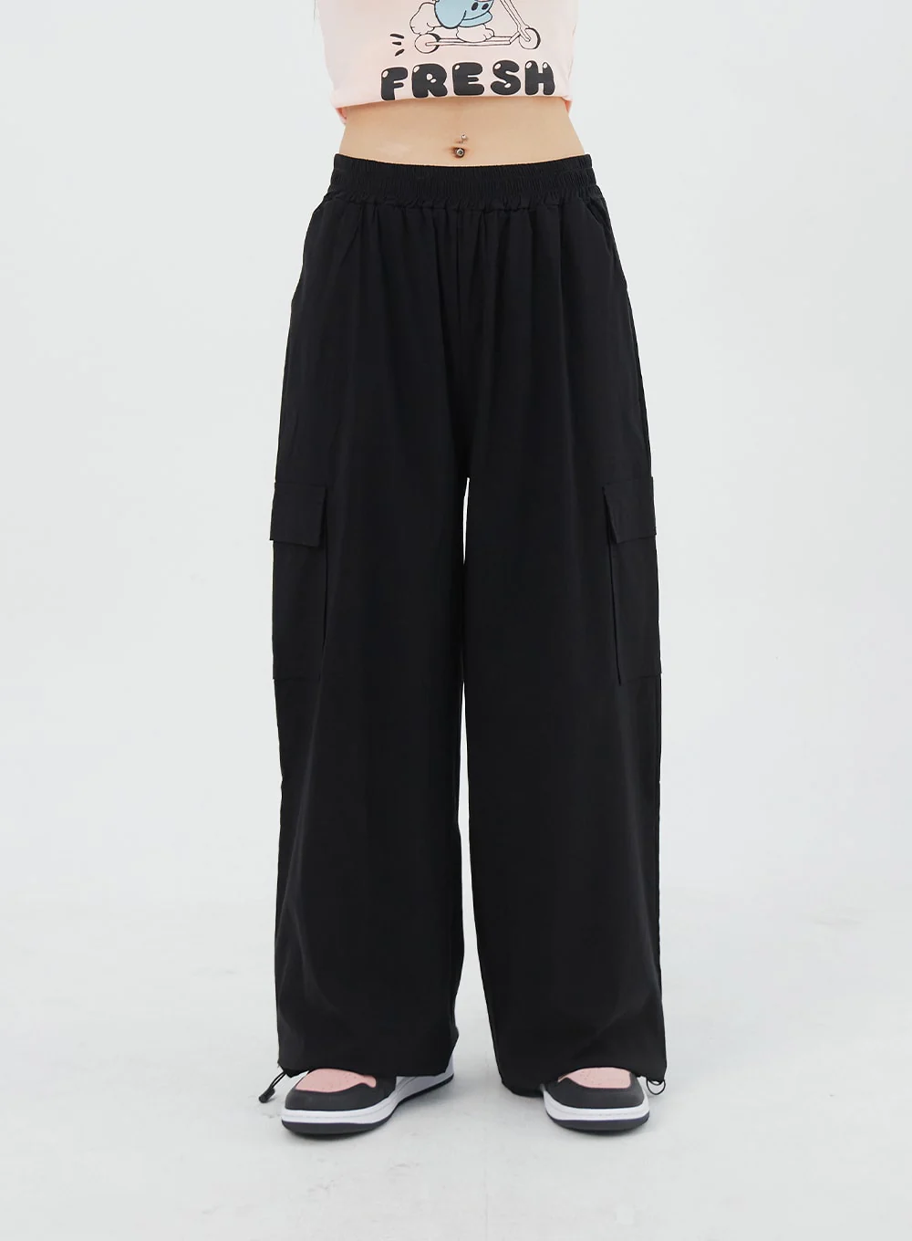 Wide Cargo Track Pants CY308 - Image 5