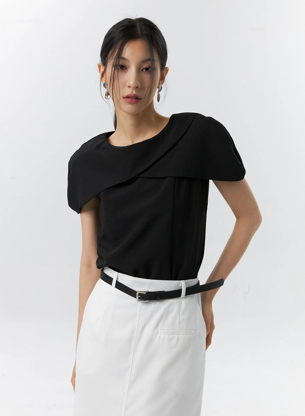Wide Collar Blouse IL326 - Image 3