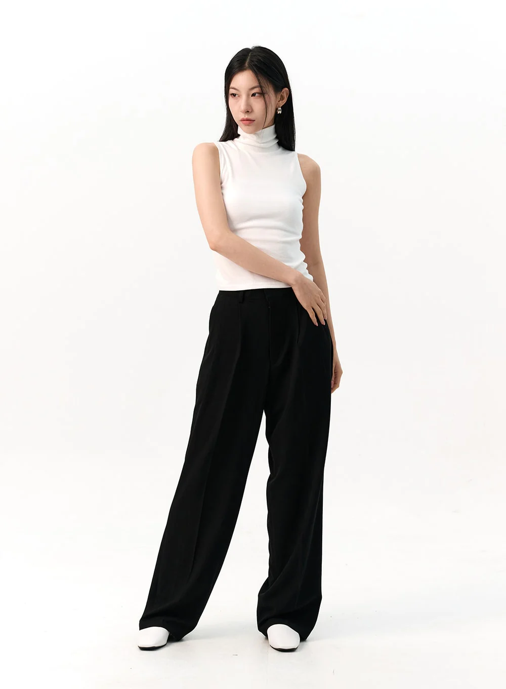 Wide-Fit Pintuck Trousers IO320 - Image 4