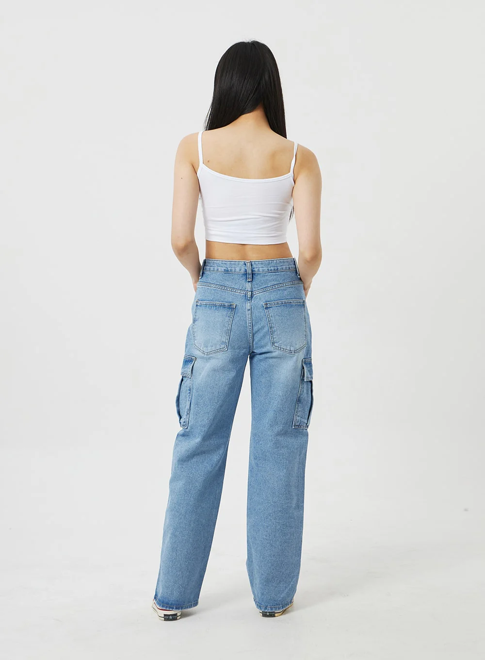 Wide Leg Cargo Jeans BF323 - Image 10