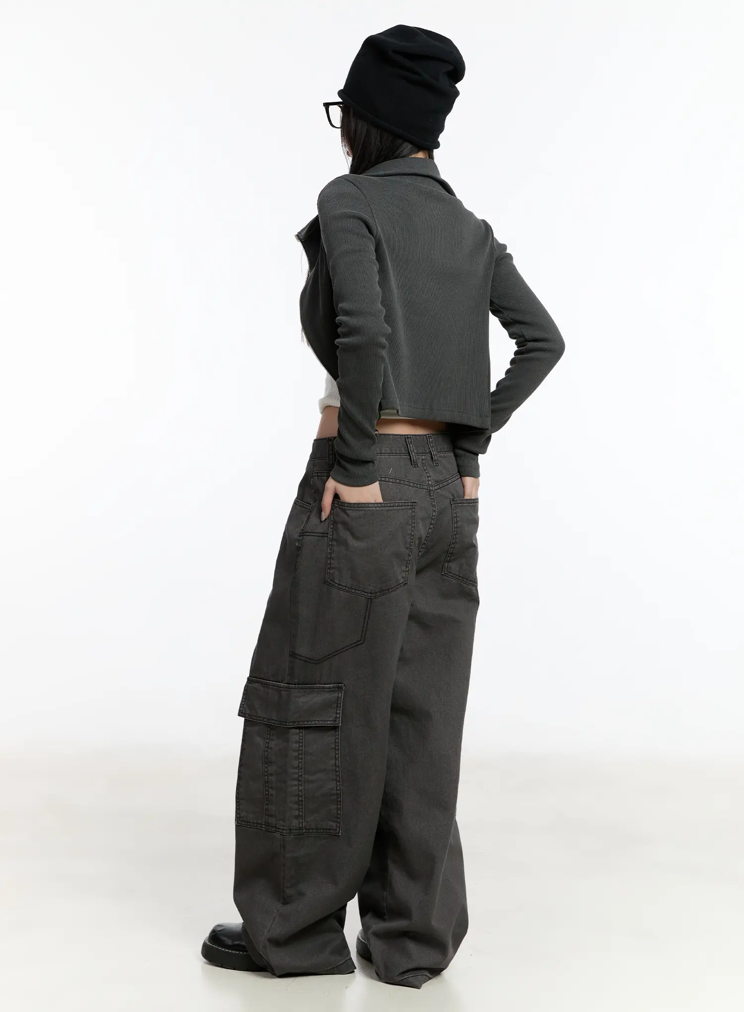 Wide Leg Cargo Pants CM511 - Image 2