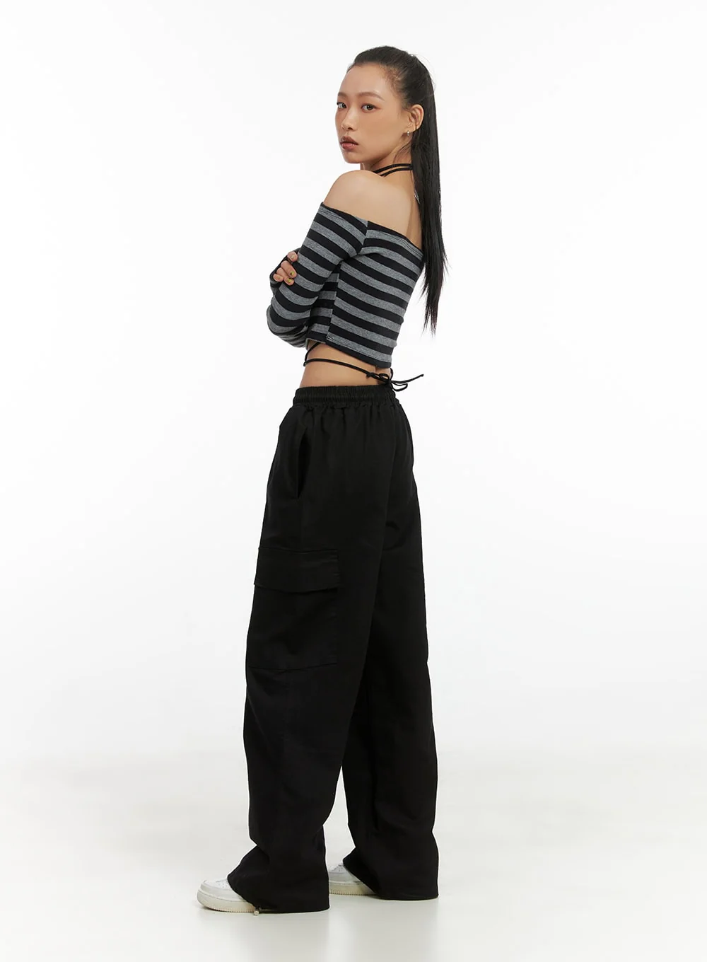Wide Leg Cargo Pants CO414 - Image 13