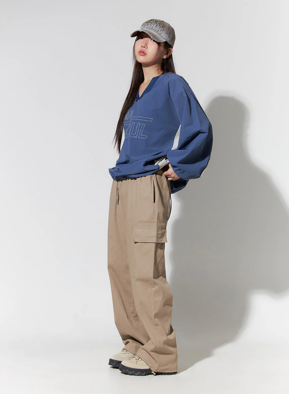 Wide Leg Cargo Pants CO414 - Image 4