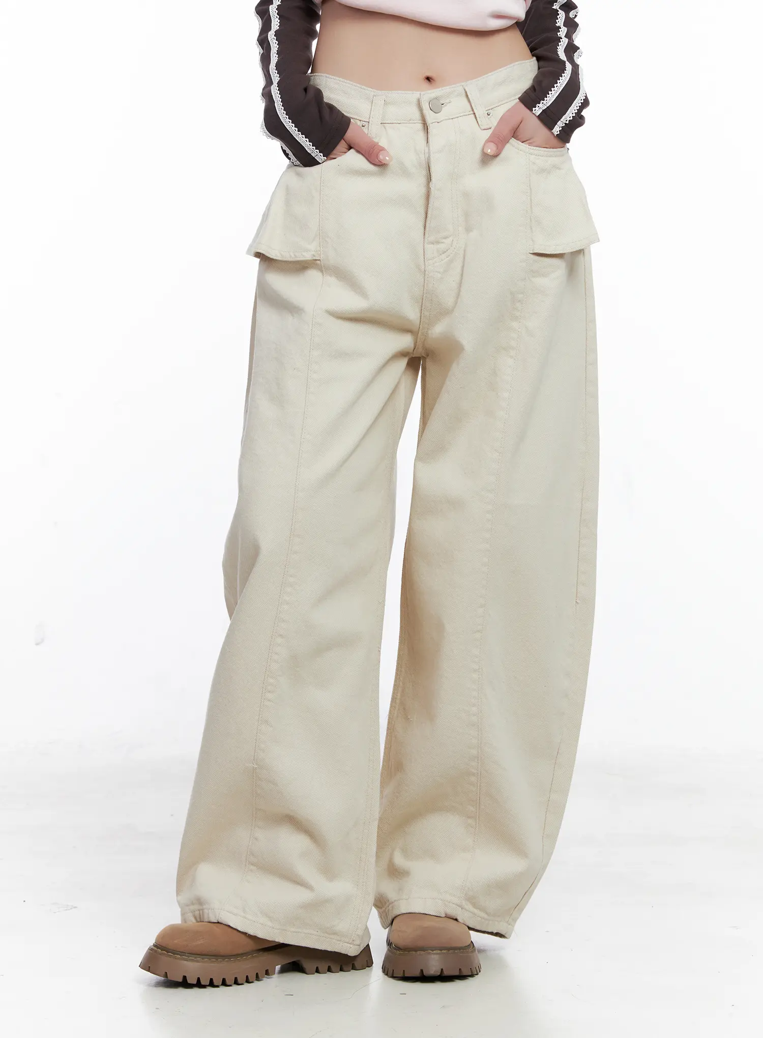 Wide-Leg Cargo Pants CS529 - Image 9