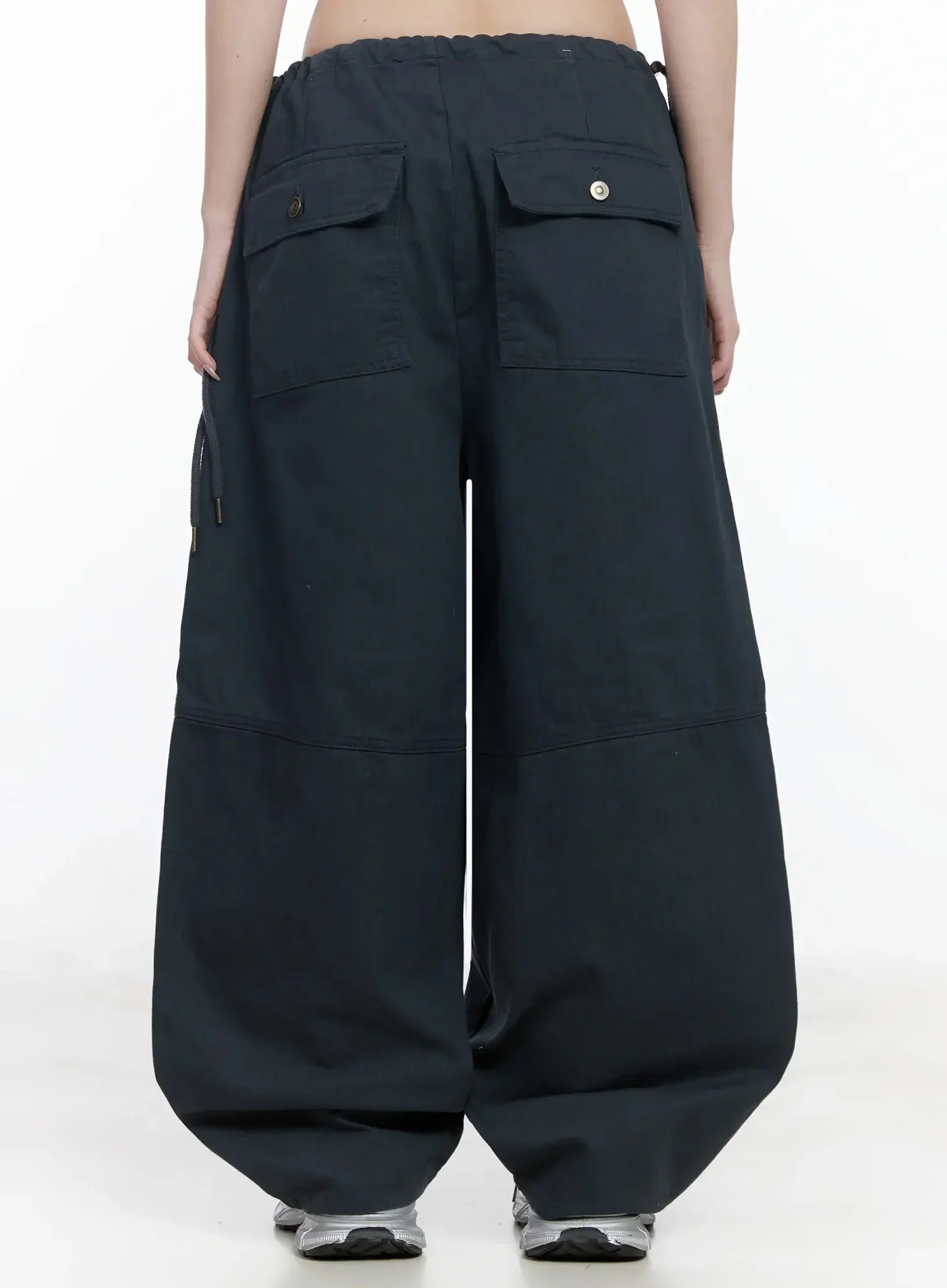 Wide Leg Cargo Pants IJ528 - Image 12